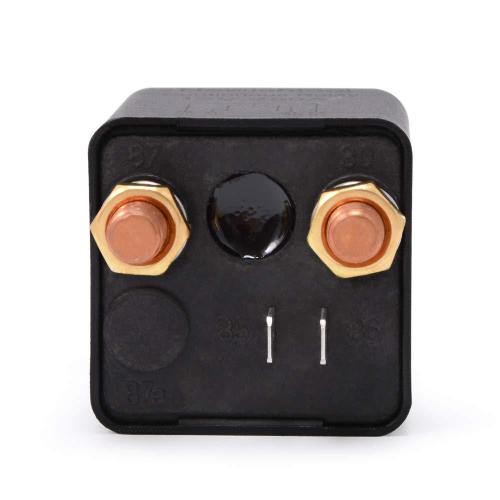 image12V 250A Continuous Relay Automotive Power Switcher SPST 4 Pin Normal Open Relay Heavy Duty Split Charger Relay Auto Contact Switch Relay for Car Truck Van Boat Marine