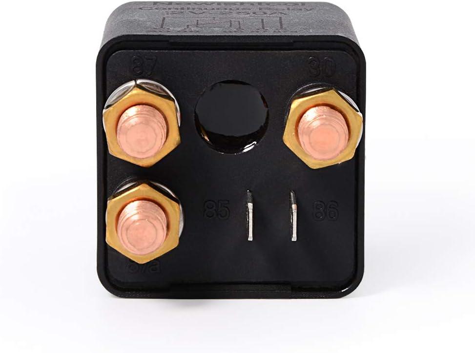 image12V 250A Continuous Relay OnOff Power Switcher Automotive Starter Relays for Car Truck Boat Electrical Control 5 Pin SPDT Split Charger  Heavy Duty Copper Lugs with Boots  Wire Terminal Connectors1Pc Relay