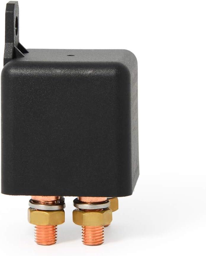 image12V 250A Continuous Relay OnOff Power Switcher Automotive Starter Relays for Car Truck Boat Electrical Control 5 Pin SPDT Split Charger  Heavy Duty Copper Lugs with Boots  Wire Terminal Connectors2Pcs Relays  Terminals