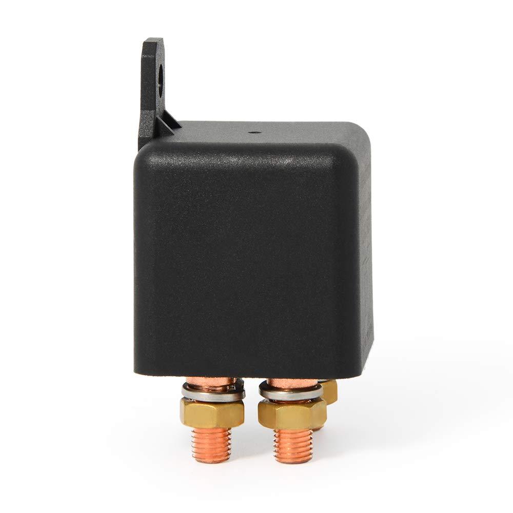 image24V 150 AMP Continuous Relay High Current Starter Switch OnOff Power Control Contactor Automotive Starter Relay SPDT Split Charger Normally OpenClosed Switch Relay for Boat Van Car
