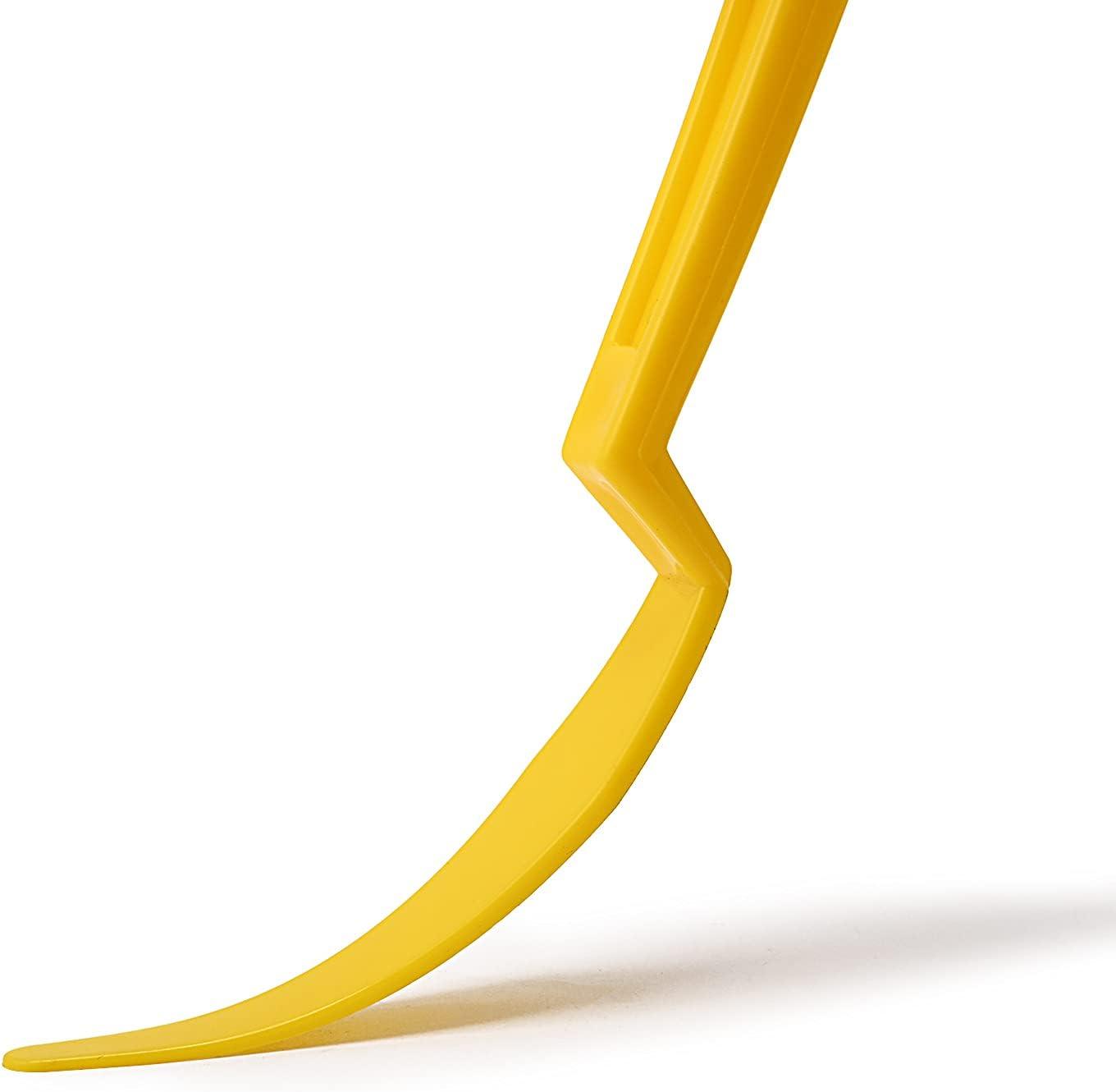 image3 Pcs Window Tint Tools Vinyl Wrap Shank Gasket Squeegee Yellow Long Handle Micro Squeegee Car Tinting Wrap Squeegee Corner Scraper for Auto Window Vinyl Film Wrapping Long Reach Tools