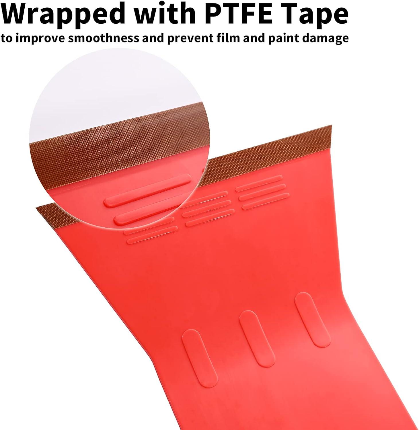 imageAutomotive Bulldozer Squeegee Extended Handle Longer Reach Back Glass Tool Window Film Installing Paddle Scrubber with Repalcement Cleaning Pads ampamp Slip Tape