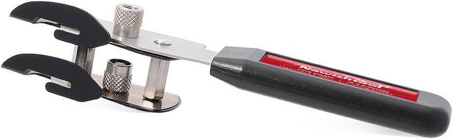 imageDual Blades Vinyl Cutter Two Cuts in One with 4 WidthSpacer Pins PTFE Coating Safety Film Cutting Knife for Vinyl Median Strip Cutting and Car Window Tinting 10 Spare Blades  5 Felts IncludedDualbladeknife Set