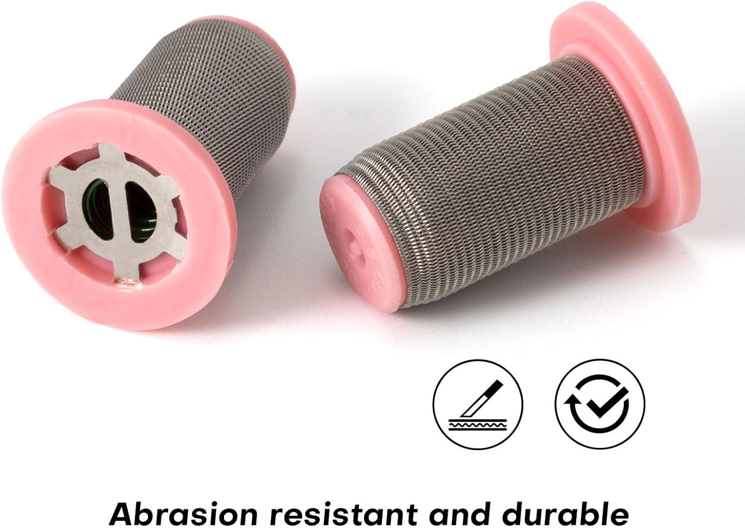 imageNEWISHTOOL 2 PCS 200 Mesh Strainer Micro Filter Screen for Trigger Jet Strainer Stainless Steel Drip Irrigation Replacement Screen for Water Filter