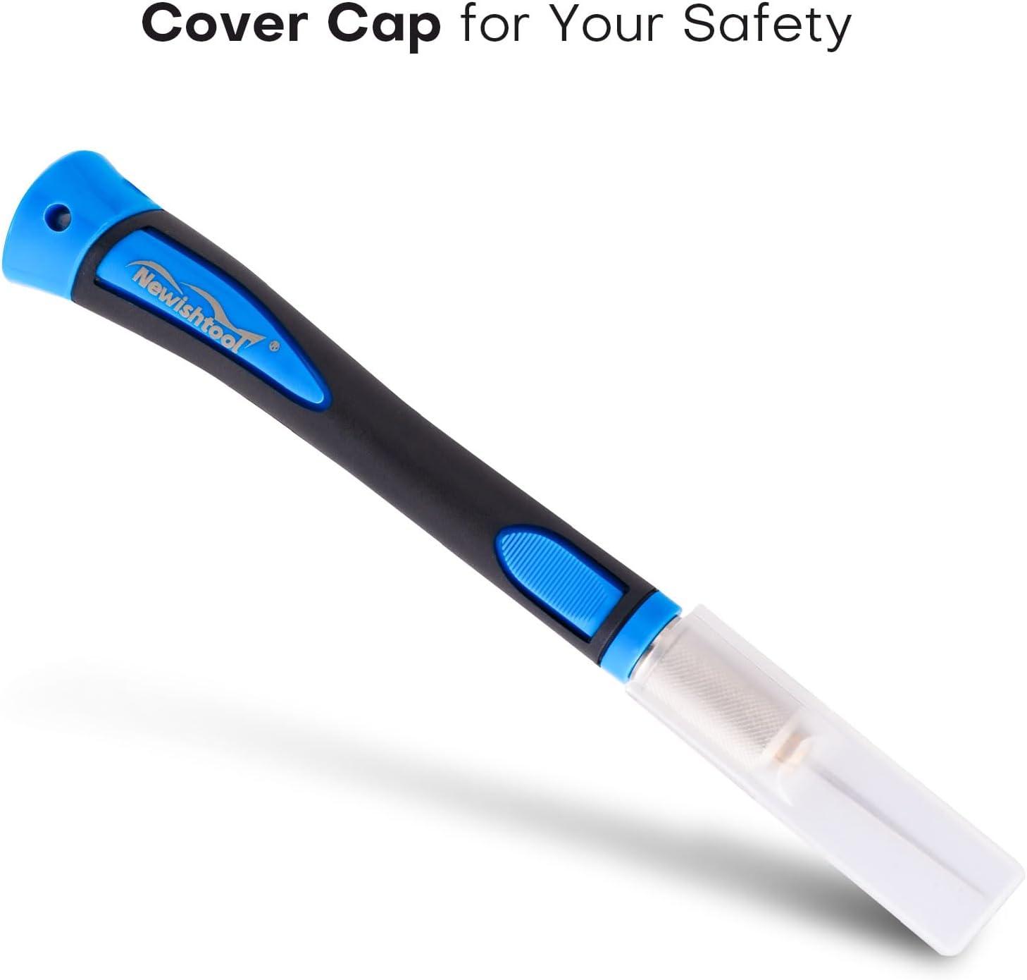 imageNEWISHTOOL 2 PCS Pin Pen Weeding Tool Ergonomic Grip Vinyl Weeding Tools Weeing Pen for Craft Vinyl Project Fine Point Weeding Pen for Removing Scrapbook Silhouette Cutting Quick Air Release PenBlue