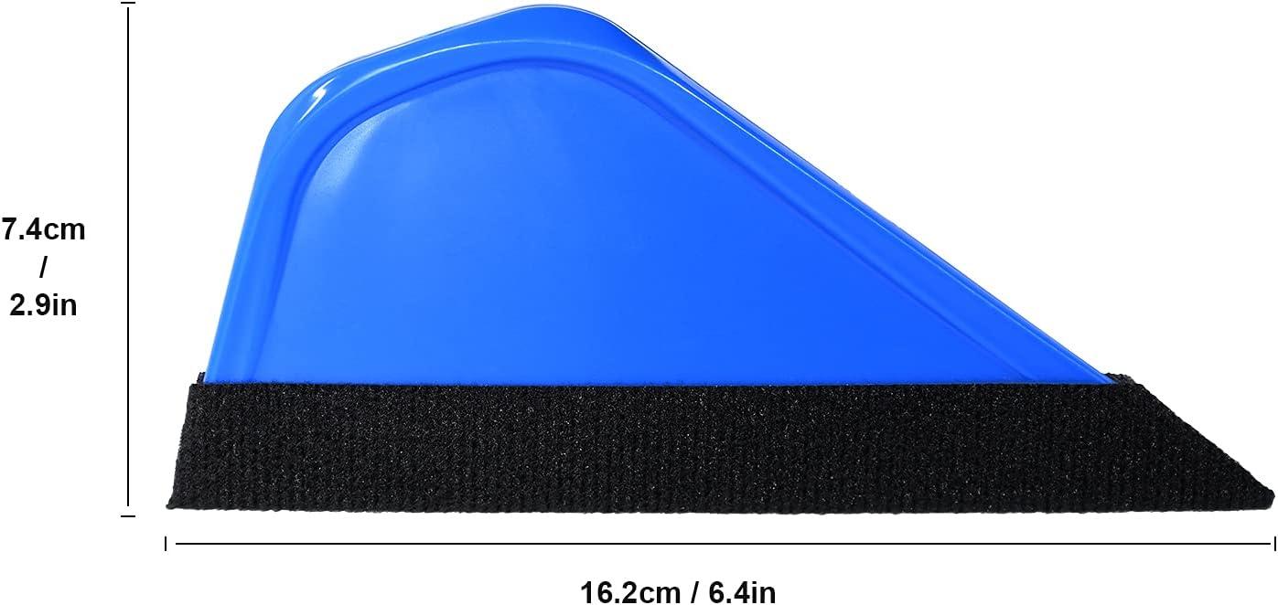 imageNEWISHTOOL 2 Pack 6quot Little Foot Squeegee with Felt Vinyl Wrap Squeegee with Sharp Pointed Blade for Hard to Reach Area Sign Making Air Bubble Removal Scraper Wallpaper Decal Stick Smoothing Tool