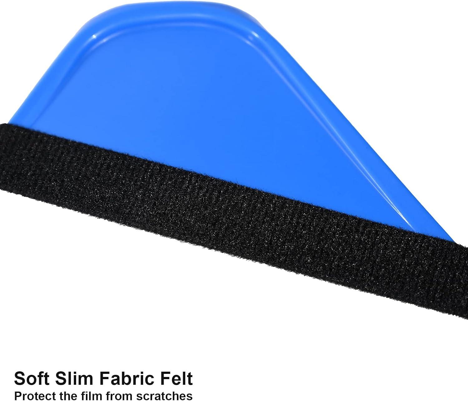 imageNEWISHTOOL 2 Pack 6quot Little Foot Squeegee with Felt Vinyl Wrap Squeegee with Sharp Pointed Blade for Hard to Reach Area Sign Making Air Bubble Removal Scraper Wallpaper Decal Stick Smoothing Tool