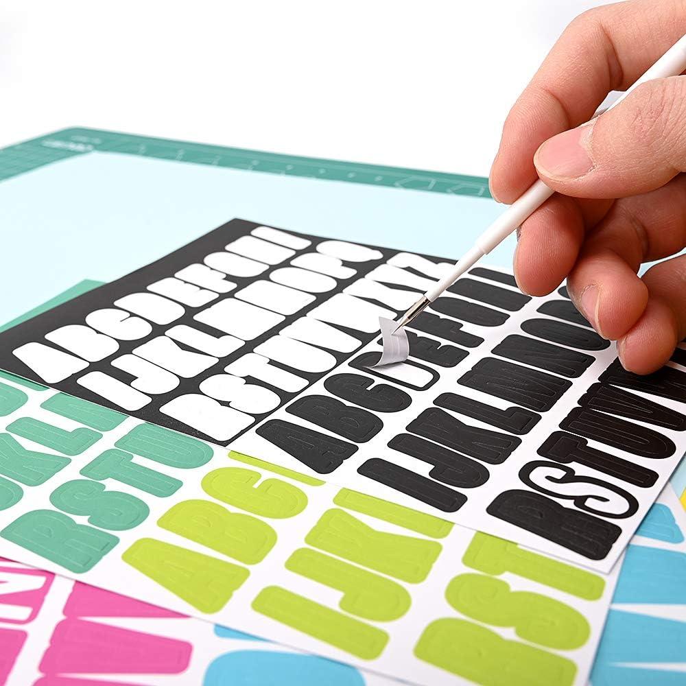 imageNEWISHTOOL 2 Pack Glitter Pin Pen Weeding Tool Air Relase Pen for Car Wrap Installation Vinyl Craft Adhesive Weeding and Removing Negative Pieces Shinny Sequins Weed Pens for Vinyl10pcs Refills