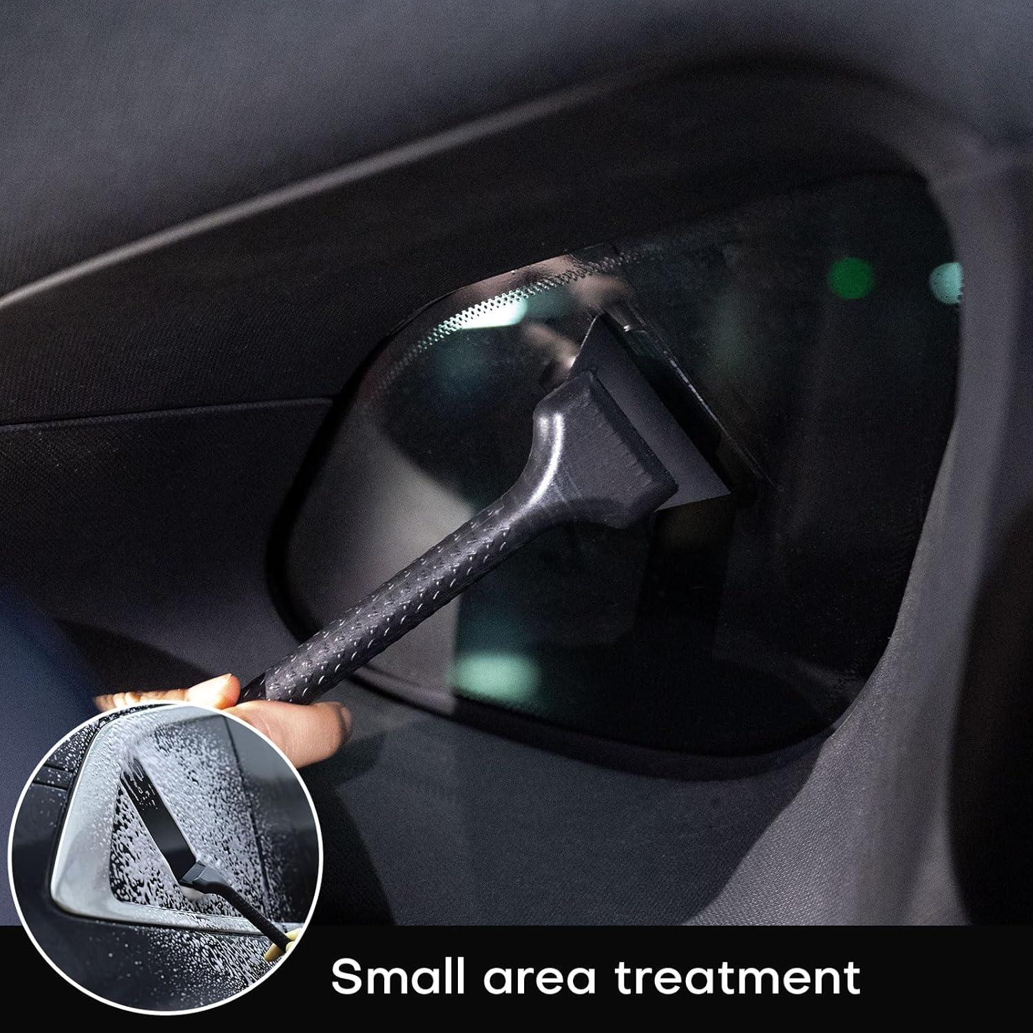 imageNEWISHTOOL 3 IN 1 Automotive Window Tint Squeegee Kit Includes Long Handle Squeegee Quarter Window Squeegee Small Rubber Wiper for Car Window Film Installing and Cleaning Vinyl Wrap PPF Application