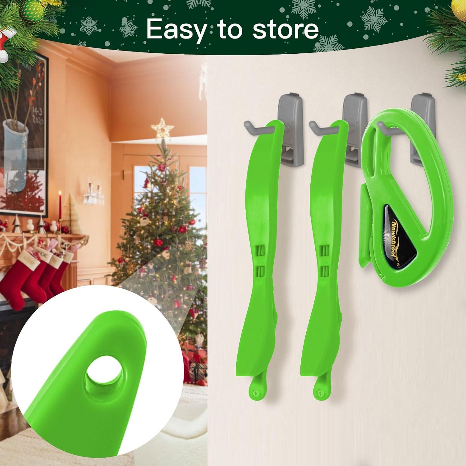 imageNEWISHTOOL 4 Pack Blue Wrap Cutter Wrapping Paper Cutter Safety Knife for Cutting Wrap Papers Craft Paper 2 Types Sliding Cut Tool Paper Slitter KnifeGreen