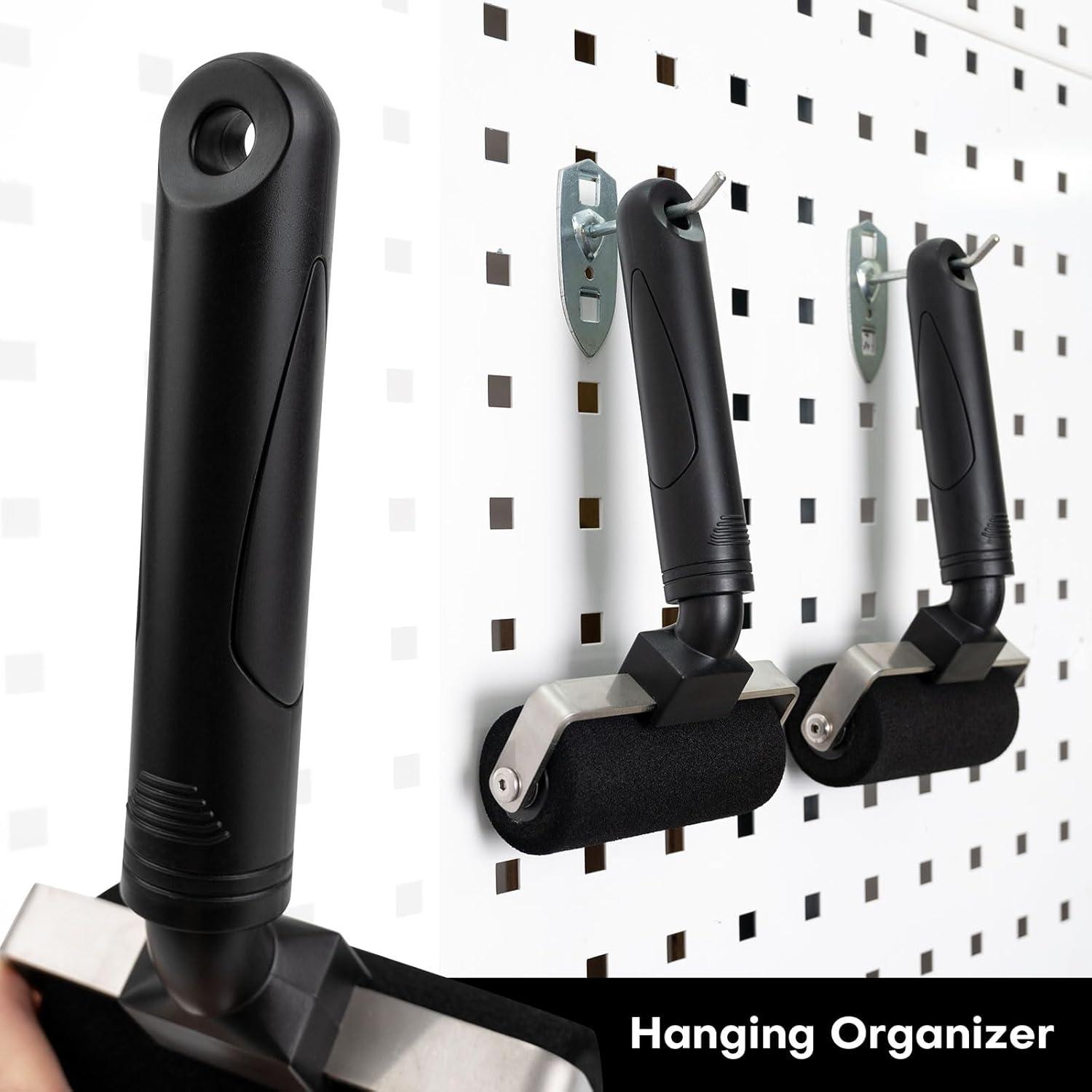 imageNEWISHTOOL 4Inch Sponge Seam Roller Rivet Roller for Vinyl Wrap 2 Pack Foam Roller Car Wrapping Applicator Tools for Rolling Over Rough Textured Uneven Surfaces Scratch Free Film Roll Tools