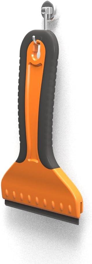 imageNEWISHTOOL 4inch Plastic Razor Blade Scraper 2 PCS Big Blade Paint Scraper Sticker Remover Scraper Tool with 20 Pcs Blades for Glue Label Decal Wallpaper Removing Glass Cleaning