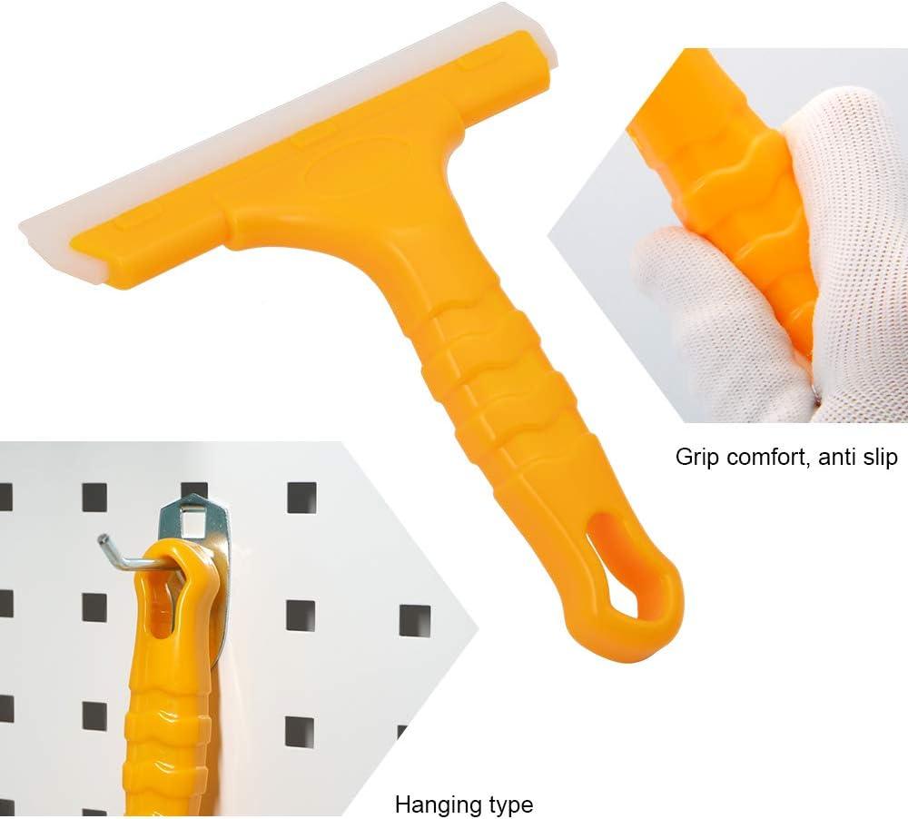 imageNEWISHTOOL Car Window Squeegee with 2ply Soft Silicone Blade and AntiSlip Handle for Automotive Windshield and Shower Mirror Glass Door Cleaning Water Removal Lightweight Small Squeegee Tint Tool