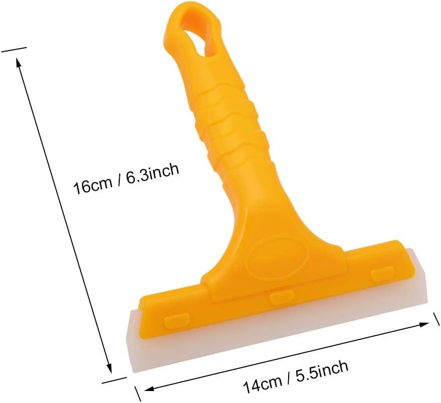 imageNEWISHTOOL Car Window Squeegee with 2ply Soft Silicone Blade and AntiSlip Handle for Automotive Windshield and Shower Mirror Glass Door Cleaning Water Removal Lightweight Small Squeegee Tint Tool