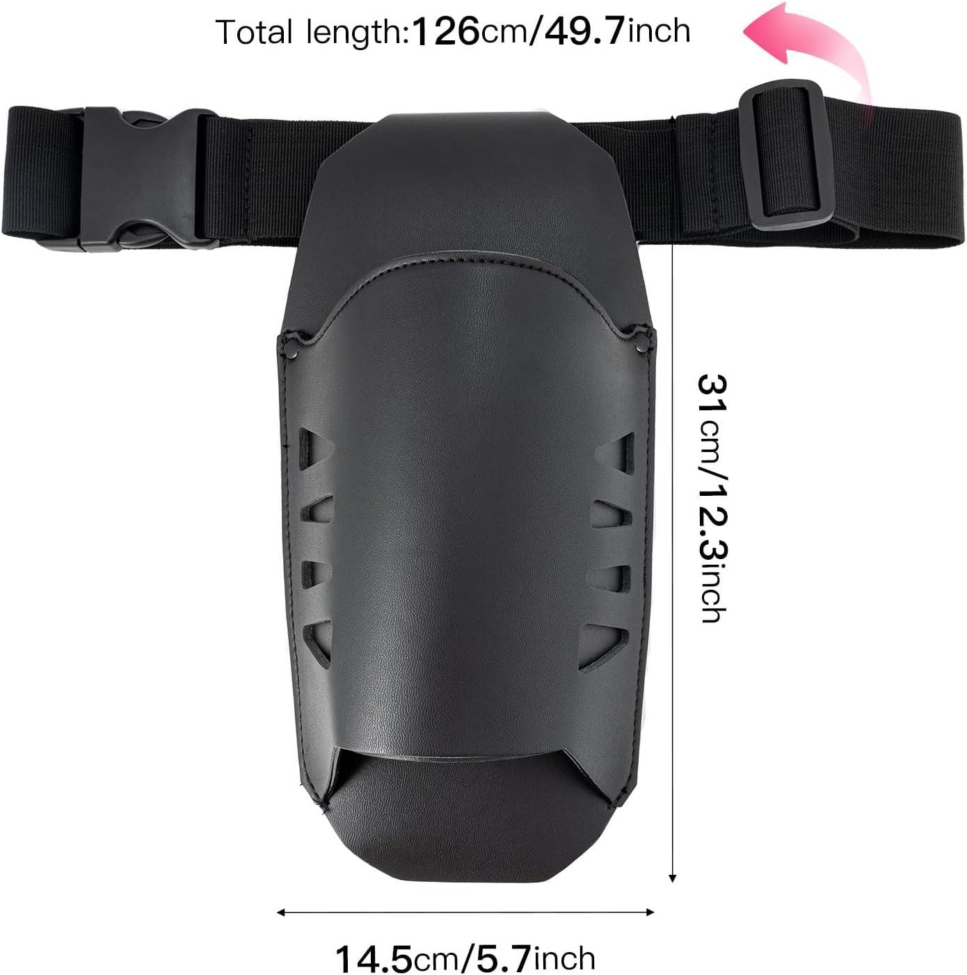 imageNEWISHTOOL Car Wrap Tools Heat Gun Carring Bag Window Tint Shrinking Heat Gun Waist Pouch Faux Leather Belt Pouch for Carring Vinyl Wrap Hot Air Gun Wrap Tools