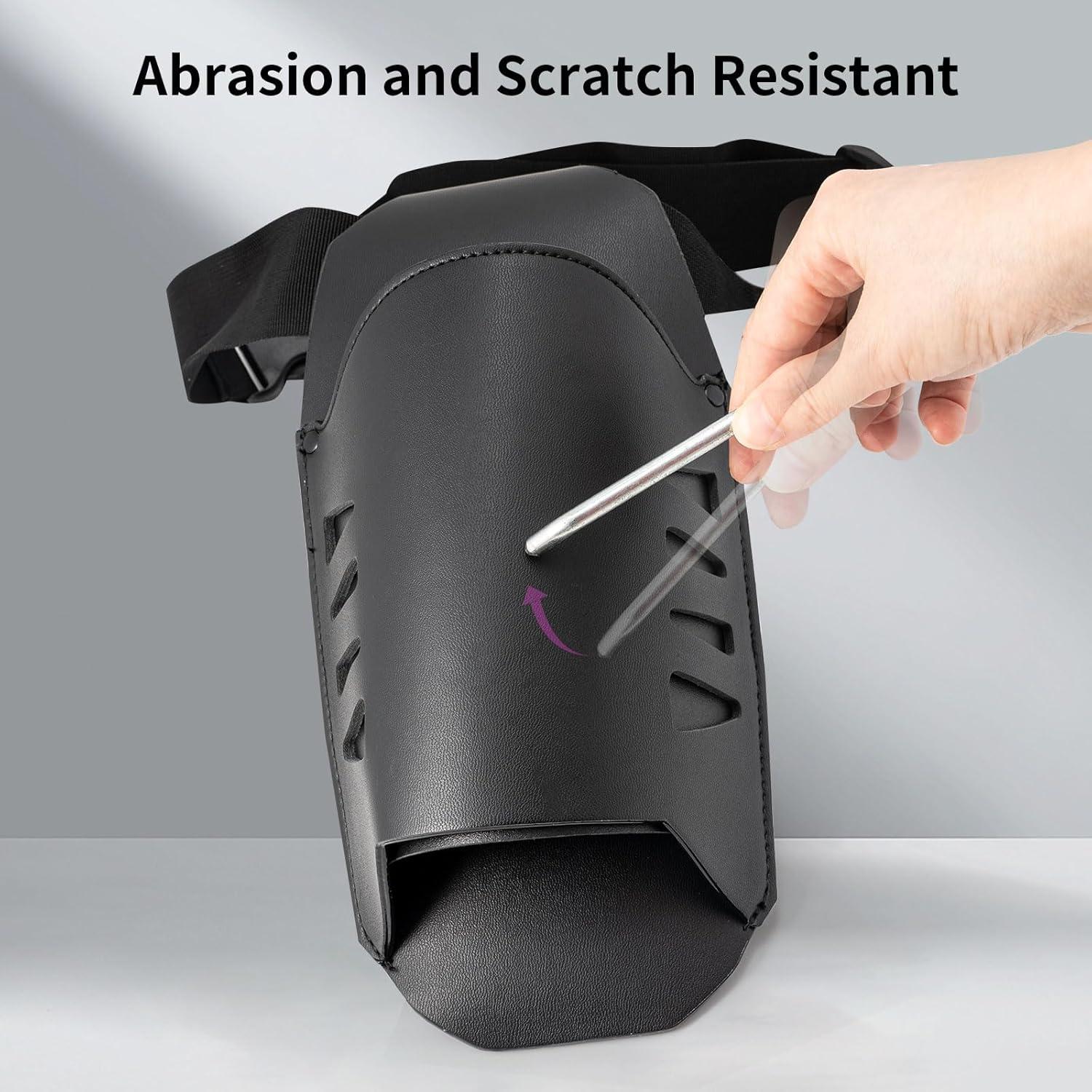 imageNEWISHTOOL Car Wrap Tools Heat Gun Carring Bag Window Tint Shrinking Heat Gun Waist Pouch Faux Leather Belt Pouch for Carring Vinyl Wrap Hot Air Gun Wrap Tools