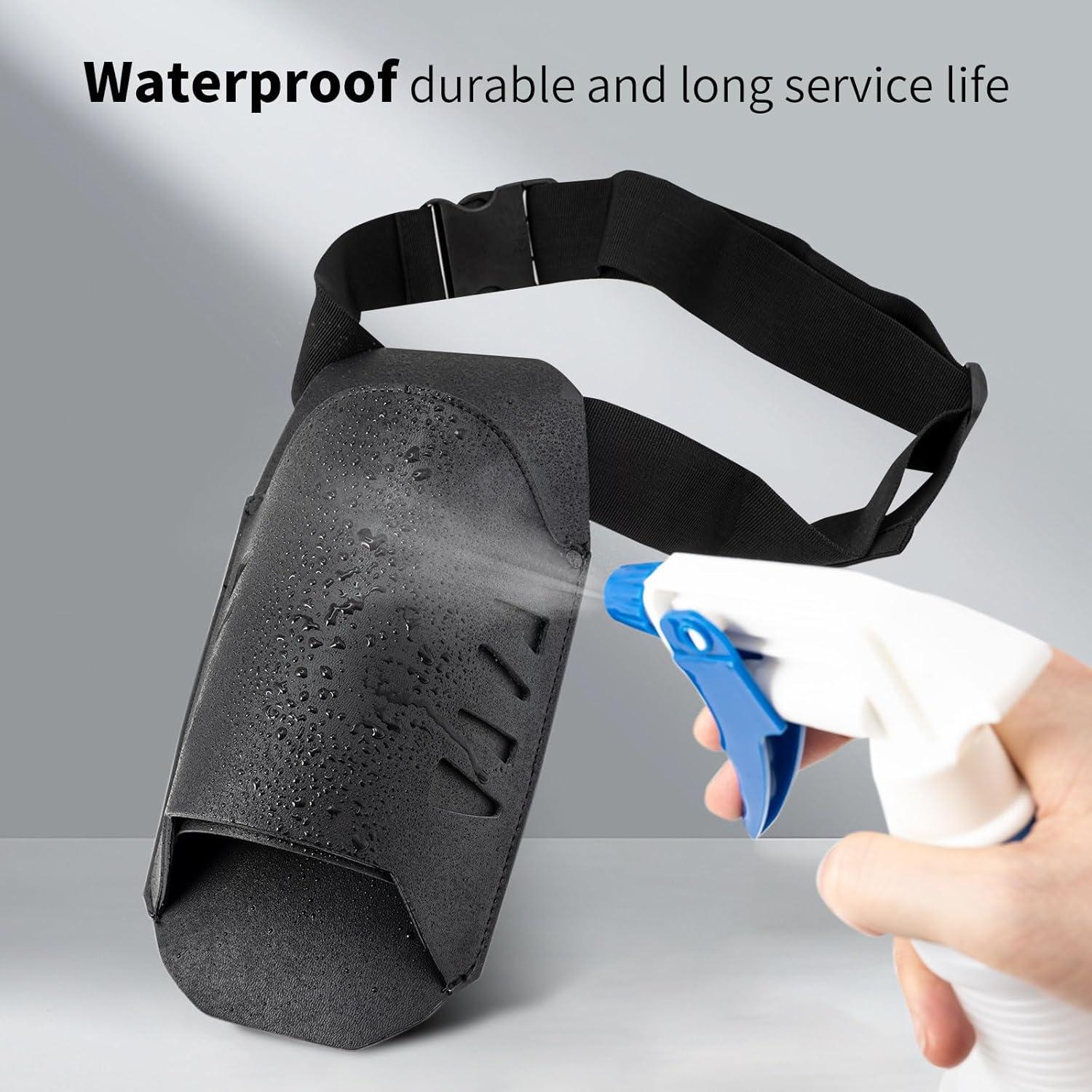 imageNEWISHTOOL Car Wrap Tools Heat Gun Carring Bag Window Tint Shrinking Heat Gun Waist Pouch Faux Leather Belt Pouch for Carring Vinyl Wrap Hot Air Gun Wrap Tools