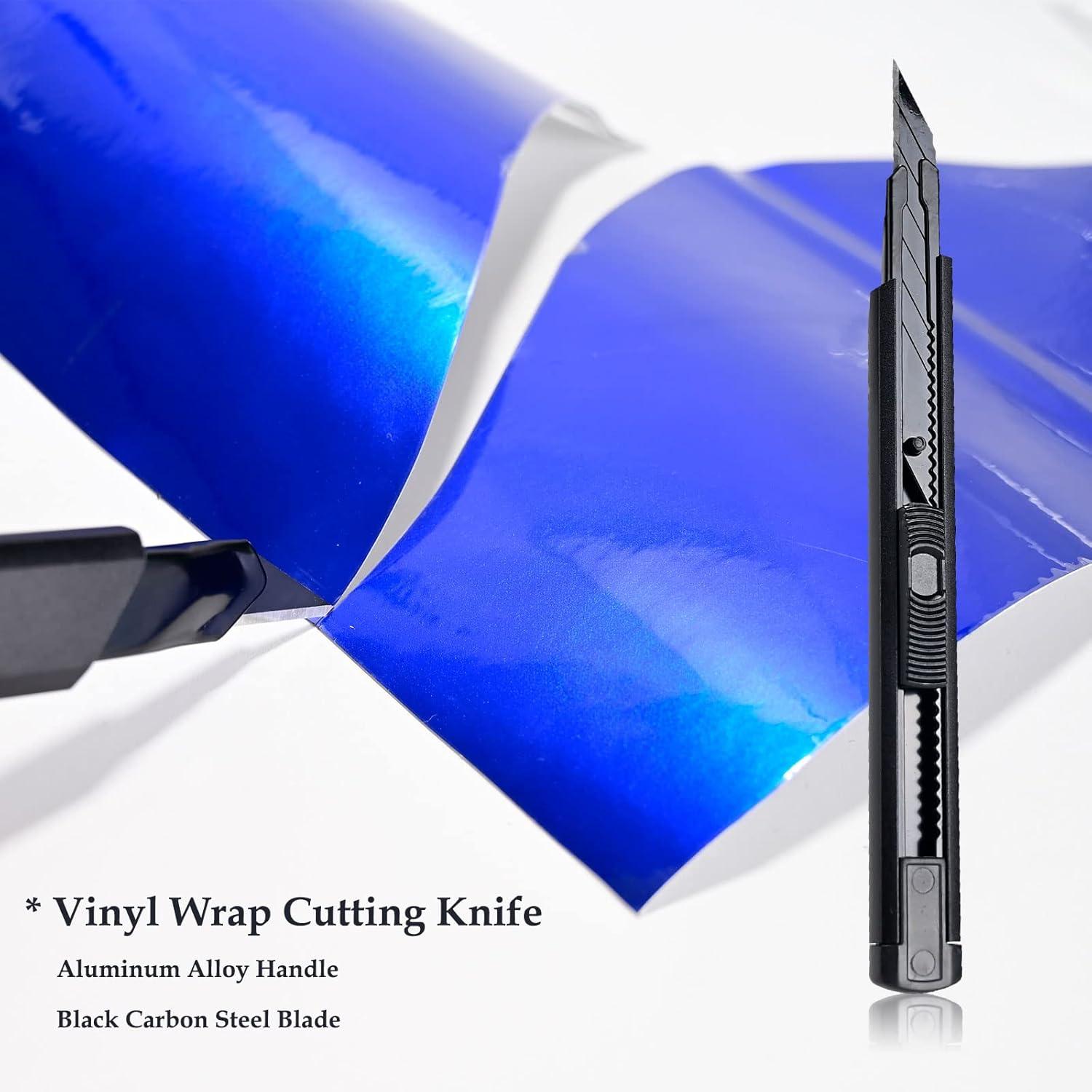 imageNEWISHTOOL Car Wrap Tools PPF Installation Kit Vinyl Wrap Tool Kit with Felt Squeegee Film Cutter Bubble Release Pen Utility Knife for Car Wrapping Window Tint Application ampamp Wallpaper SmoothingCR028