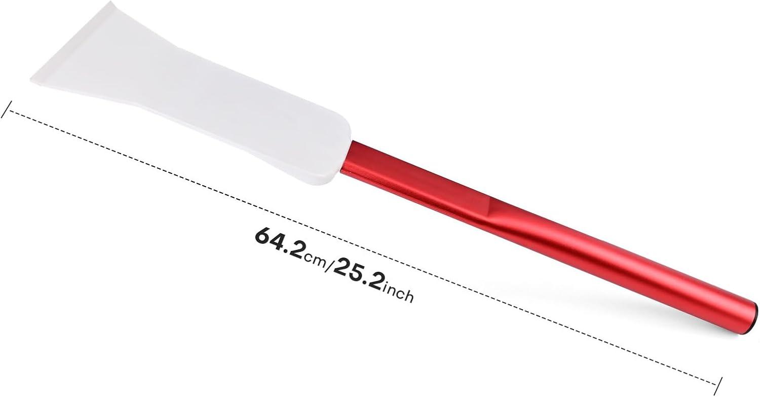 imageNEWISHTOOL Extended Long Handle Bulldozer Squeegee Window Tint Squeegee with Soft Rubber Lip and Metal Handle for Hard to Reach Areas Windshield Rear Back Window Glass Cleaning Tinting and Washing