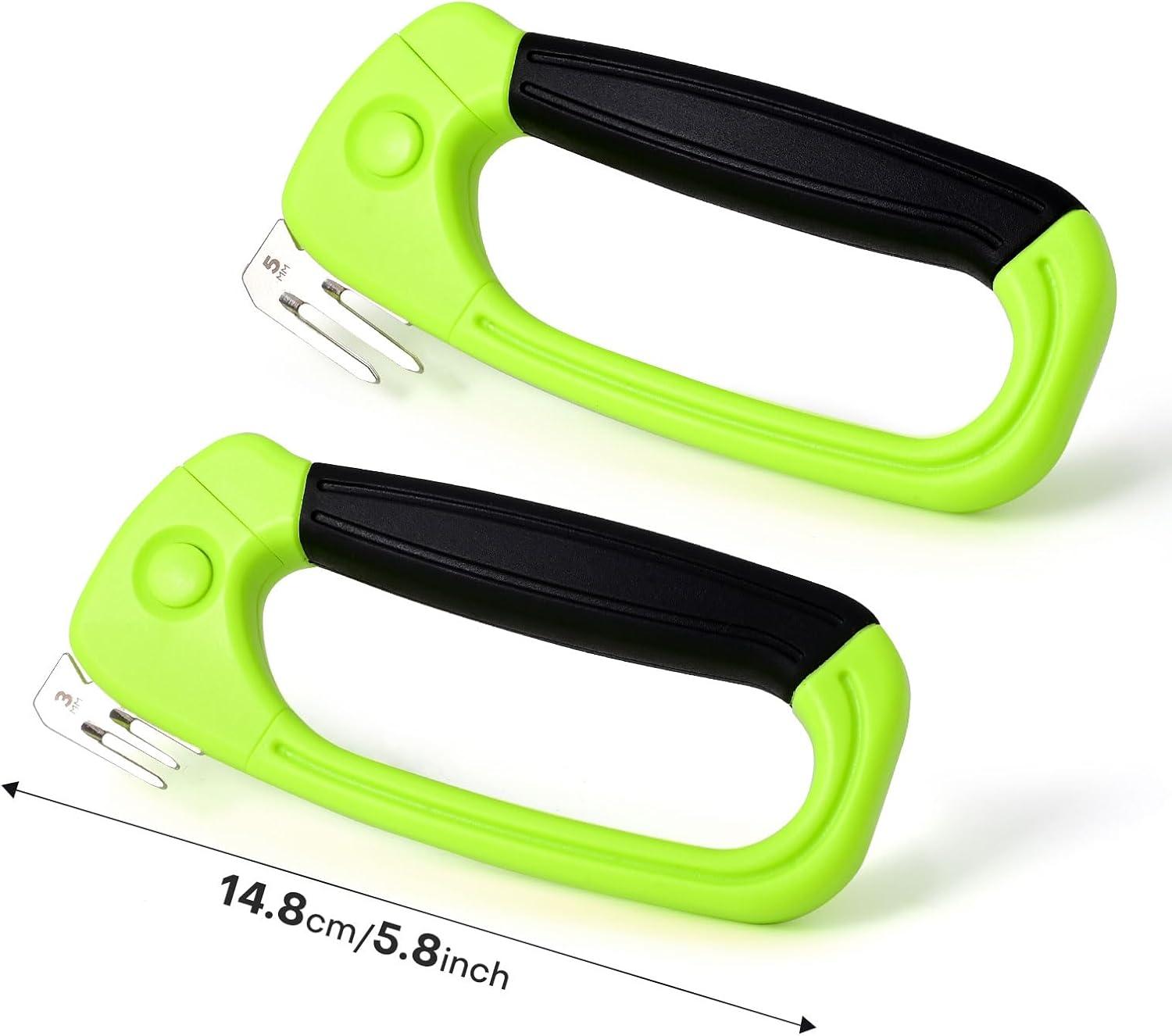 imageNEWISHTOOL PP Hollow Board Cutter 2 PCS Sign Making Tool Plastic Corrugated Sheet Die Cutting and Grooving Tool with 3mm and 5mm Blades Handheld Safety Cutter for DIY Craft PP Sheet Cut