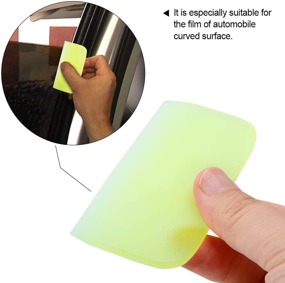 imageNEWISHTOOL PPF Squeegee for Vinyl Soft Rubber Scraper PPF Tools 3IN1 Small Squeegee for Paint Protection Film Installing Vinyl Wrap Window Tint Auto Glass Cleaning TPU Scraping Tool Scratch Free3 Colors