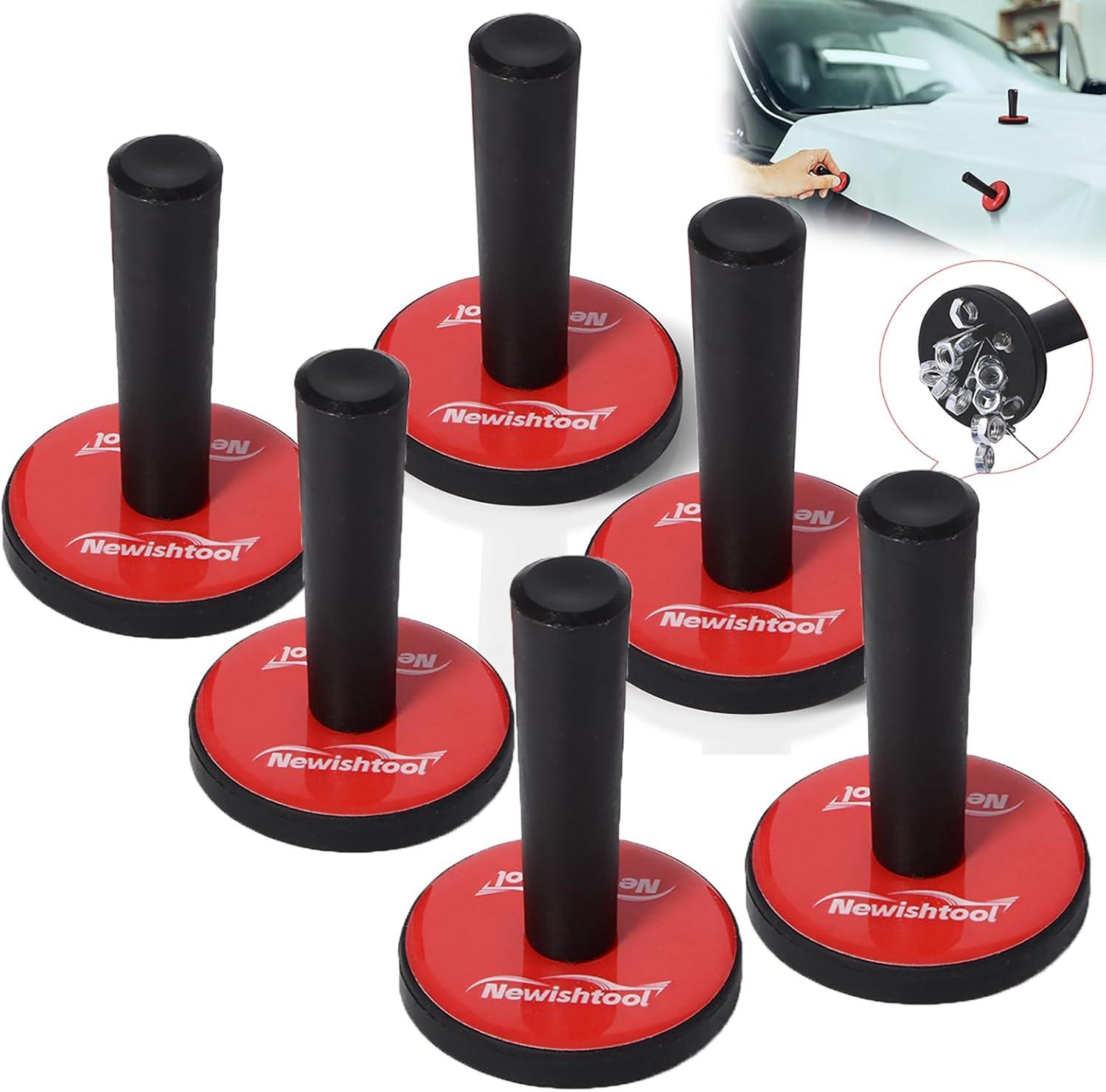 imageNEWISHTOOL Pro Vinyl Wraps Applicator Tool Kit Window Tint Film Car Wrapping Tools Includes 164Ft Knife Less Tape Felt Squeegee Plastic Scraper Wrap Knife and Blades Magnet Holders NT026ANT026A