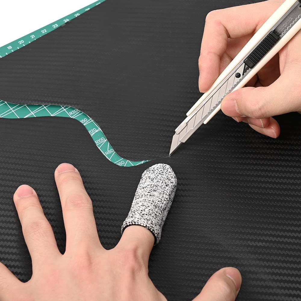 imageNEWISHTOOL Retractable Utility Knife with 30 Degree Snap Off Blade 3 PCS 9mm Box Cutter Knives and 30 PCS Extra Blades Cartons Cardboard Vinyl Paper Cutting Craft Knife Comfortable Handle