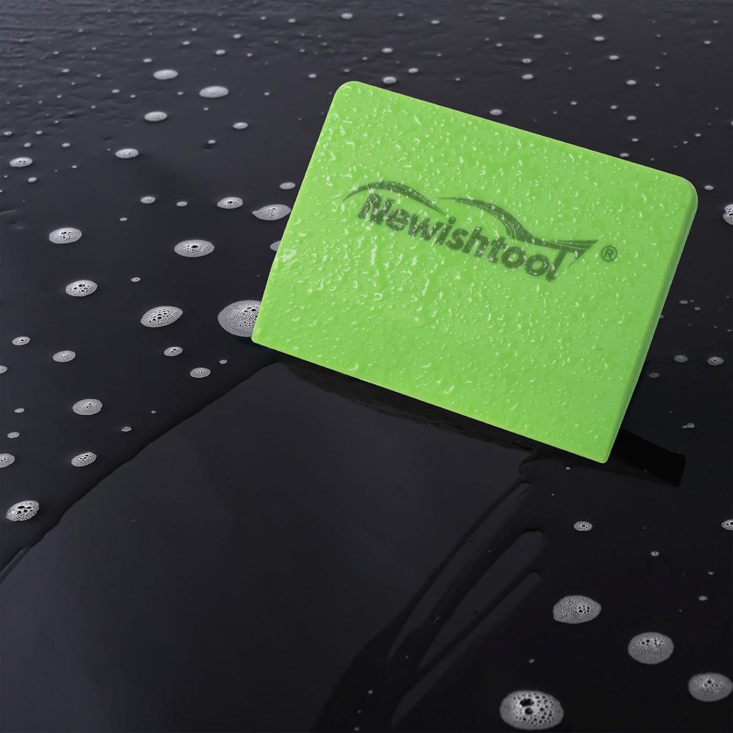 imageNEWISHTOOL Soft Silicone Small Squeegee for Vinyl 2 PCS PPF Tools Window Tinting VBlade Scraper for Window Film Application Car Paint Protective Film Installation ampamp Water RemovalGreen