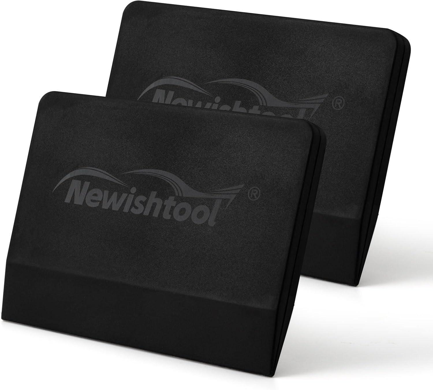 imageNEWISHTOOL Soft Silicone Small Squeegee for Vinyl 2 PCS PPF Tools Window Tinting VBlade Scraper for Window Film Application Car Paint Protective Film Installation ampamp Water RemovalBlack