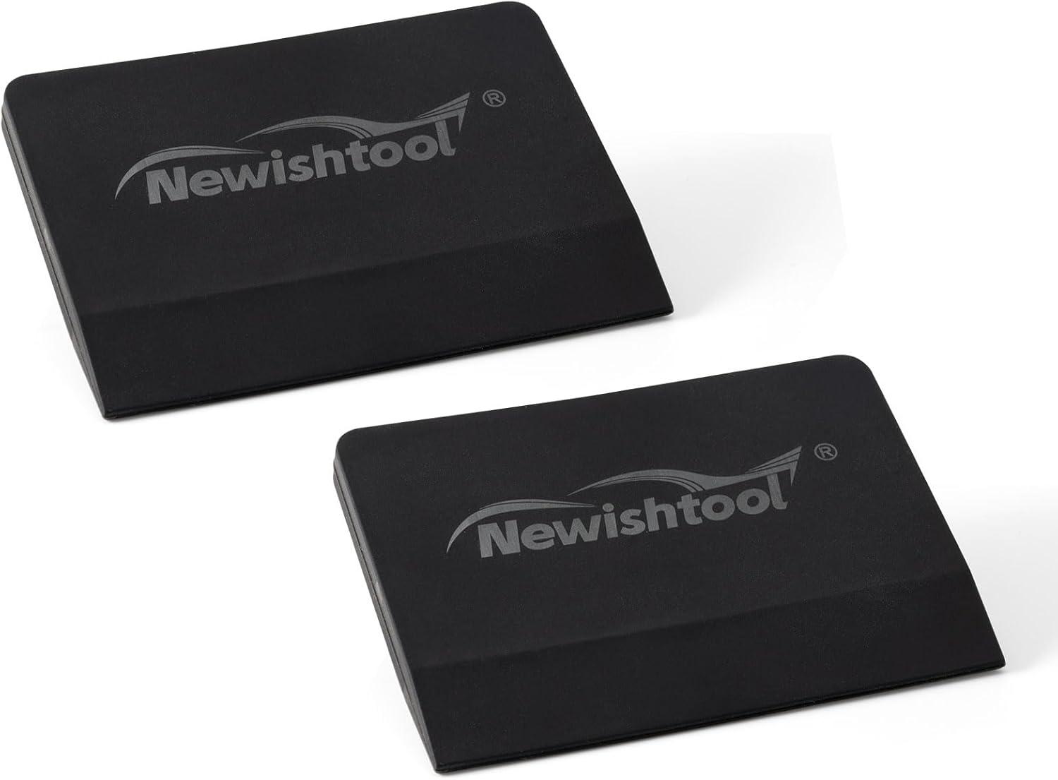 imageNEWISHTOOL Soft Silicone Small Squeegee for Vinyl 2 PCS PPF Tools Window Tinting VBlade Scraper for Window Film Application Car Paint Protective Film Installation ampamp Water RemovalBlack