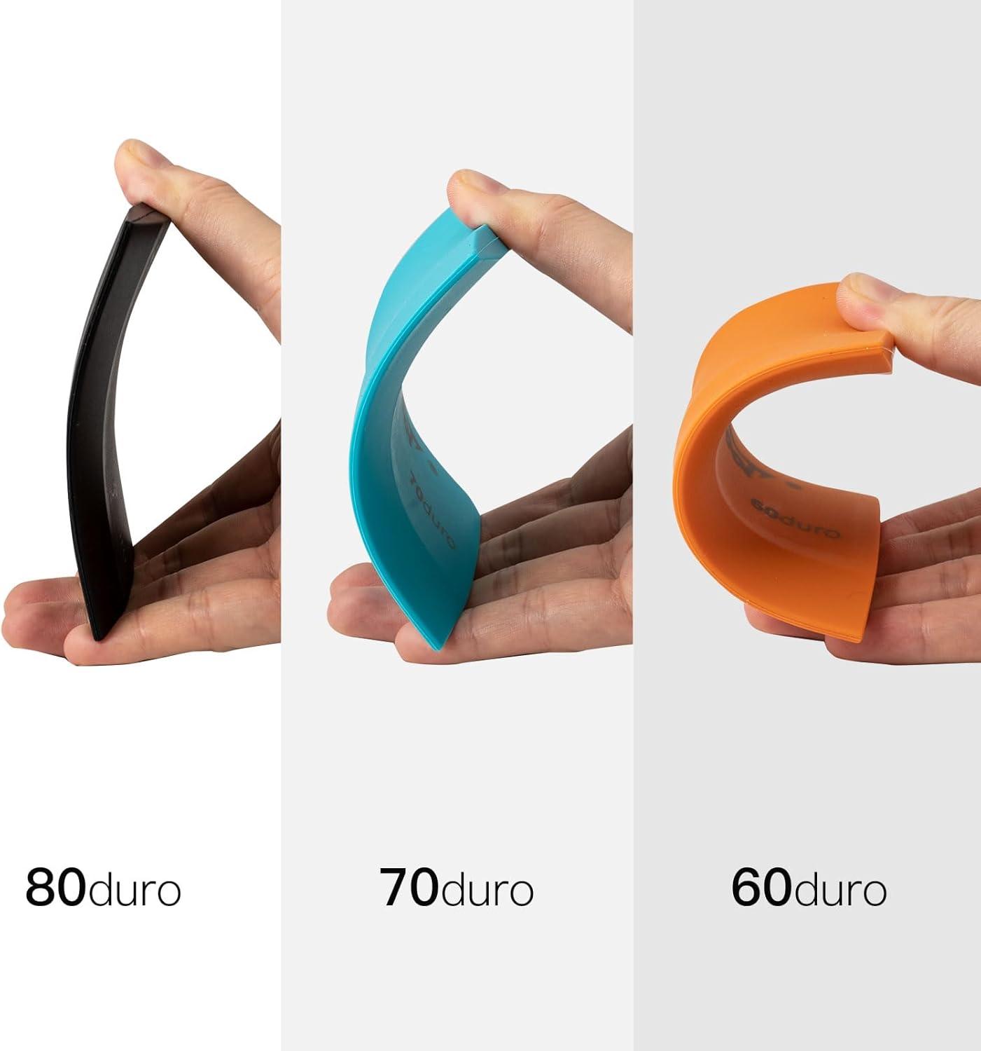 imageNEWISHTOOL Soft Silicone Squeegee 3 PCS Silicone Scraper in 3 Different Durometer Window Tint Tools PPF Squeegee Kit Small Squeegee for Car Windows Film Application VBlade Water Removal Scraper