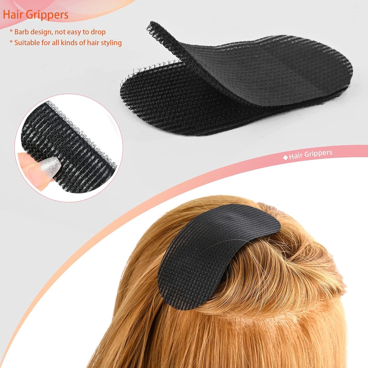 imageNEWISHTOOL Tape in Hair Extension Tools Kit Stainless Steel Tape Sealing Pliers Fine Tail Comb Hair Clips ampamp Pads for Human Hair Extension Tape Sealing Gold Flat Surface Taping Clamp PlierGold