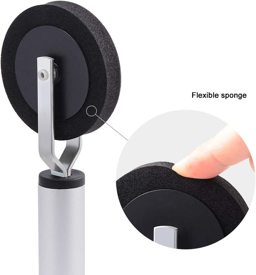imageNEWISHTOOL Thin Sponge Roller Vinyl Application Tool 12mm Wide Single Wheel with Aluminum Handle Soft Foam Seam Roller Tool for Wrapping Film to Hard to Reach Areas Car Details Edge Line Corner Gap