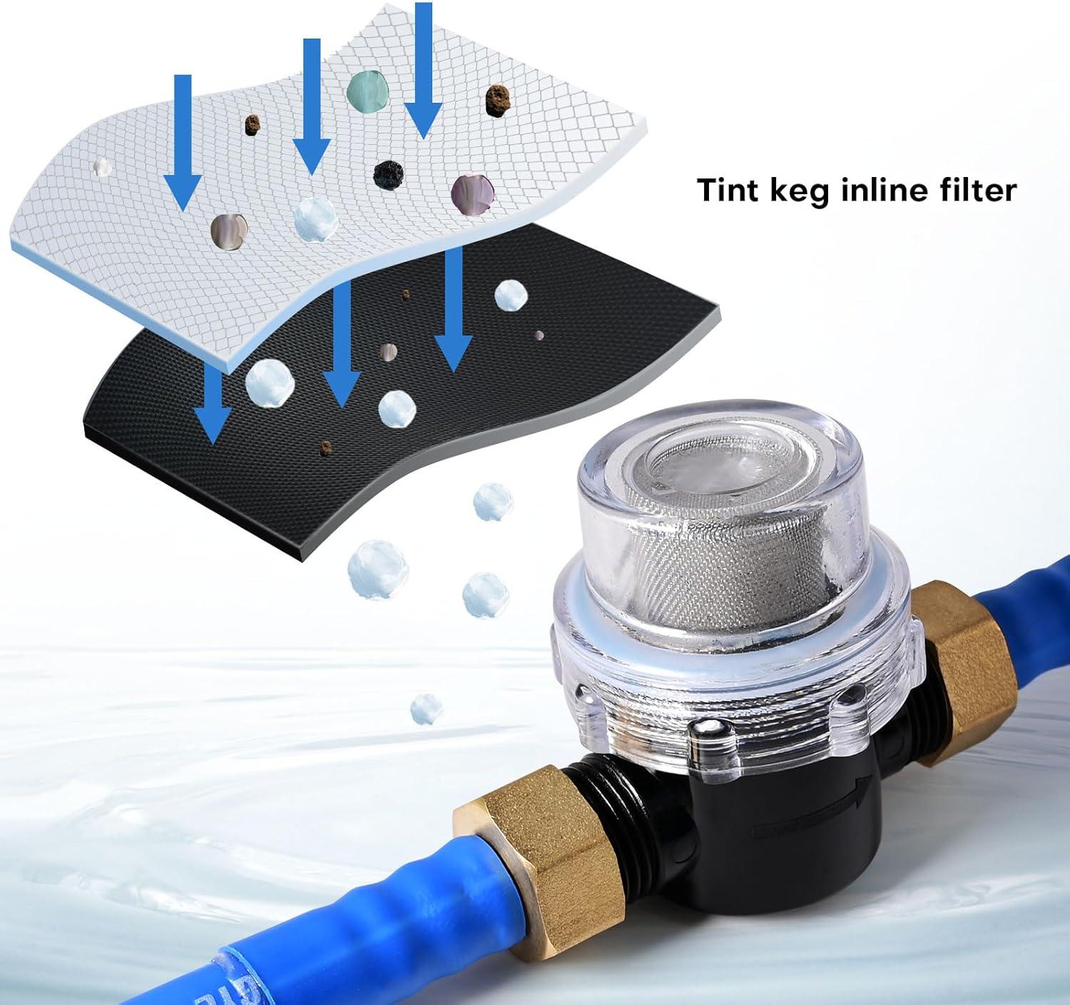 imageNEWISHTOOL Tint Tanks 4 Meters13 Feet Hose with 50 Mesh Micro Filter Sprayer for Window Tinting PPF Installing and Auto Detailing Mounting Solution