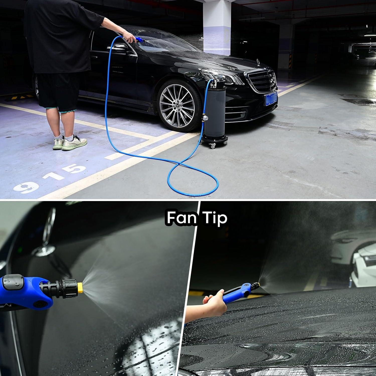 imageNEWISHTOOL Tint Tanks 4 Meters13 Feet Hose with 50 Mesh Micro Filter Sprayer for Window Tinting PPF Installing and Auto Detailing Mounting Solution