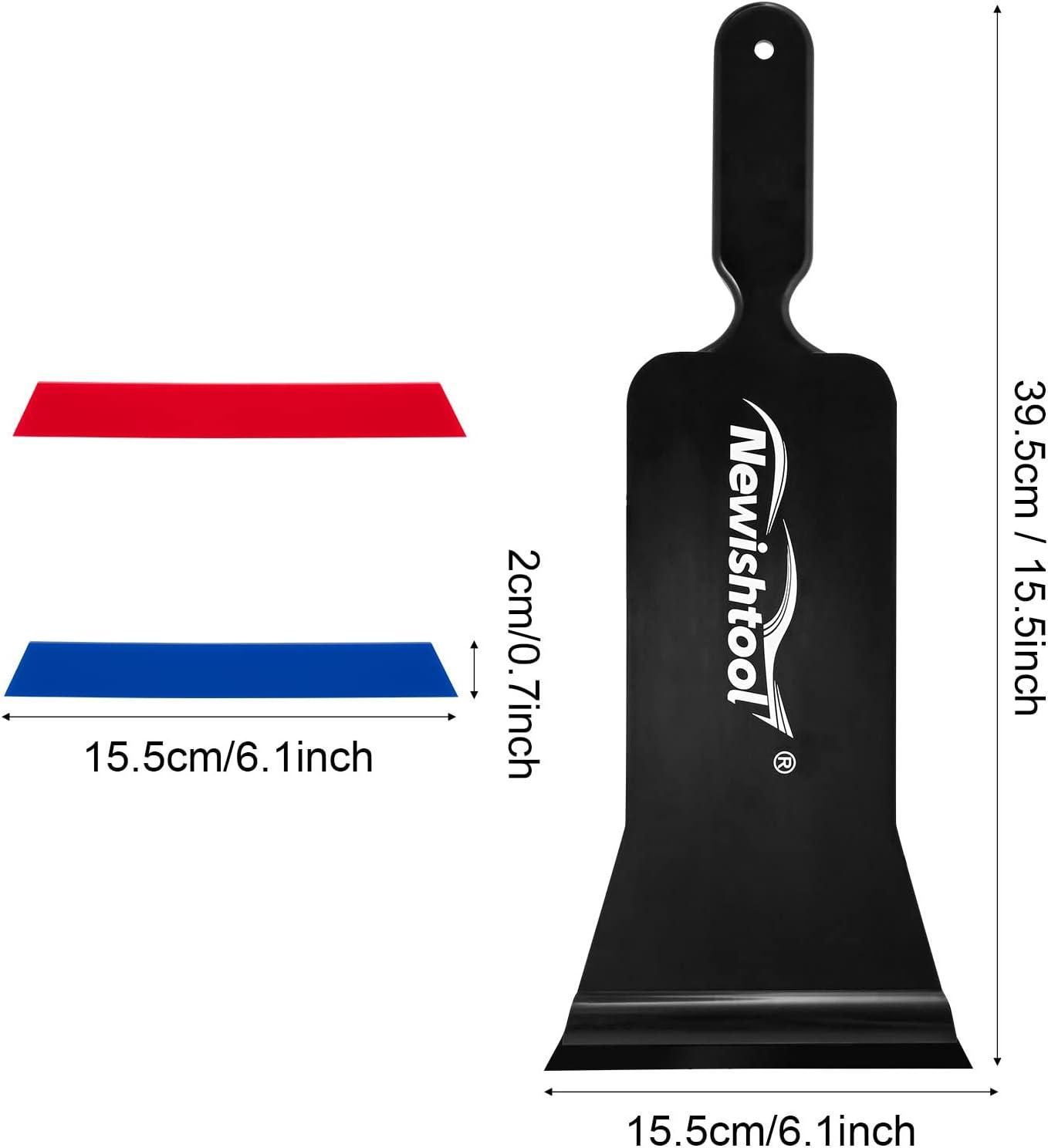 imageNEWISHTOOL Tint Tools for Car Window Tinting ampamp Windshield Cleaning Rubber Blade Bulldozer Squeegee with Soak Rope Tool