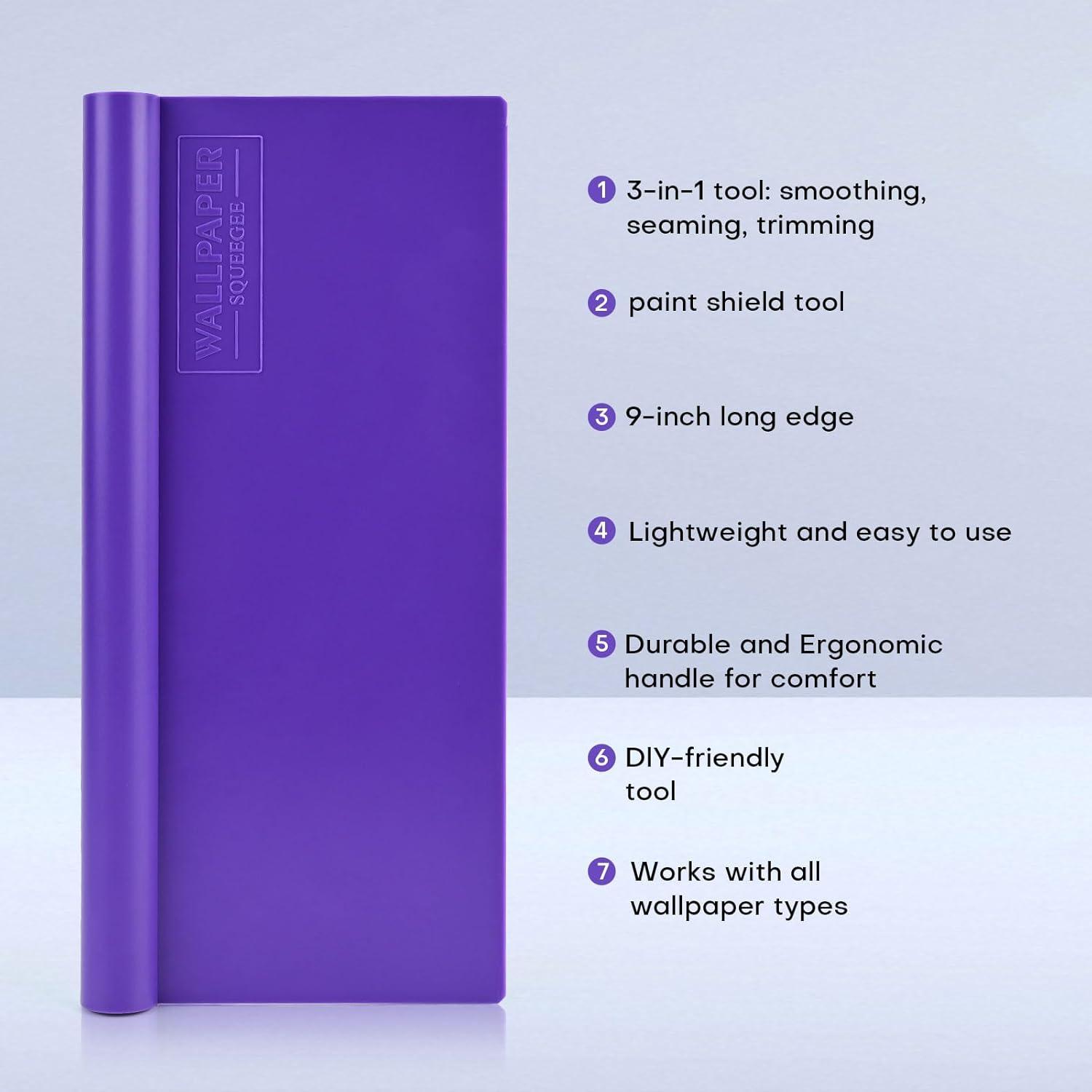 imageNEWISHTOOL Vinyl Wrap Squeegee Wallpaper Smoother 2 Pieces 33 cm  13 Inch Plastic Squeegee for Peel and Contact Paper Wall Paper Covering Decals Smoothing and Bubble Removal