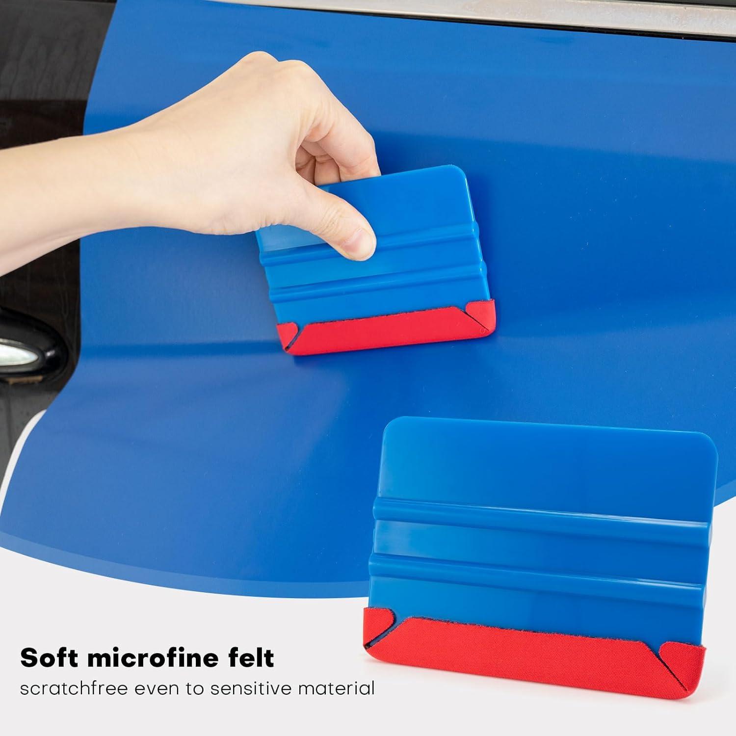 imageNEWISHTOOL Vinyl Wrap Tool Kit Window Tint Tools Car Wrap Kit Includes Magnet Holders Knife Tape Window Tint Squeegee Vinyl Squeegee ampamp Wrap Knife Blades for PPF Car Wrapping Installing