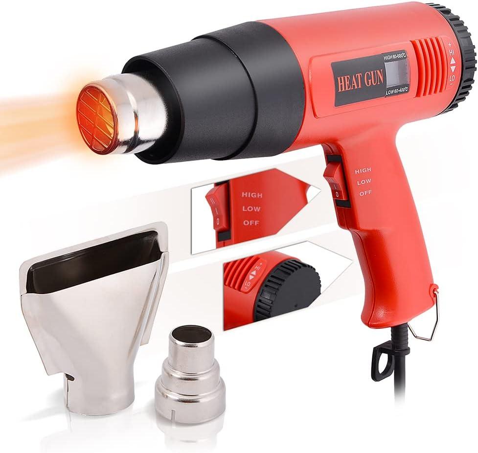 imageNEWISHTOOL Vinyl Wrap Tool Kit with Heat Gun Car Wrap Kit Felt Squeegee Tucking Squeegee Gloves Magnets Holder Window Tint Tools for Car Film Installation