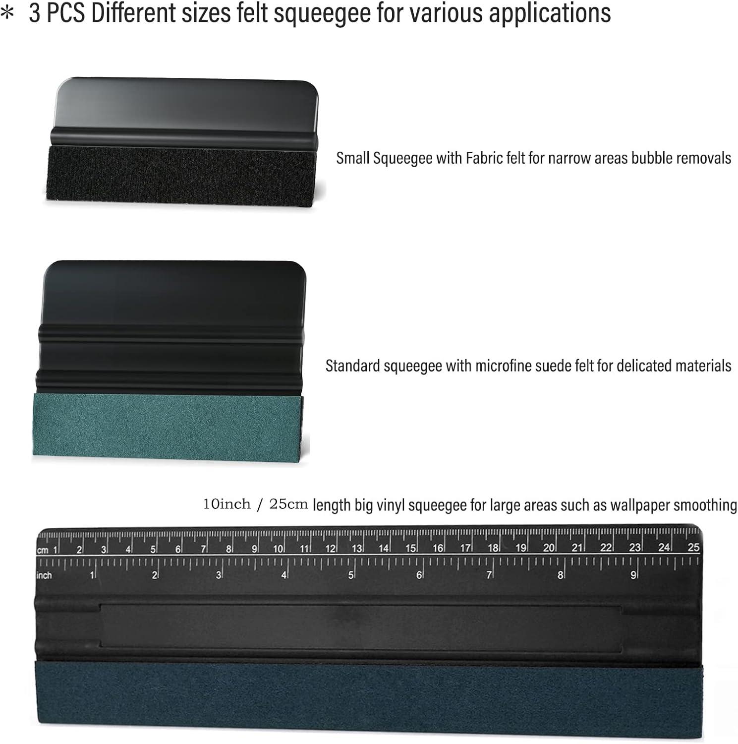 imageNEWISHTOOL Vinyl Wrap Tool Kit with Heat Gun for Vinyl Vinyl Wrap Kit PPF Installation Kit Vinyl Application Tools Car Tint Windows Kit Includes Spray Bottle Felt Squeegee and Vinyl Wrap KnifeCR030