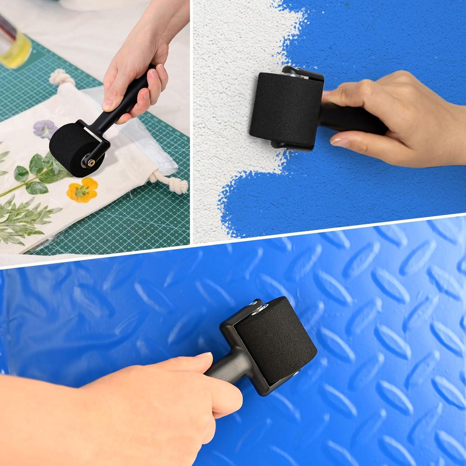 imageNEWISHTOOL Wallpaper Kit Wallpaper Smoothing Tool with Squeegee Smoother Seam Roller Wallpaper Brusher Wallpaper Stripper Sticker Scraper for Applying Peel and Stick Wallpaper Vinyl Backsplash