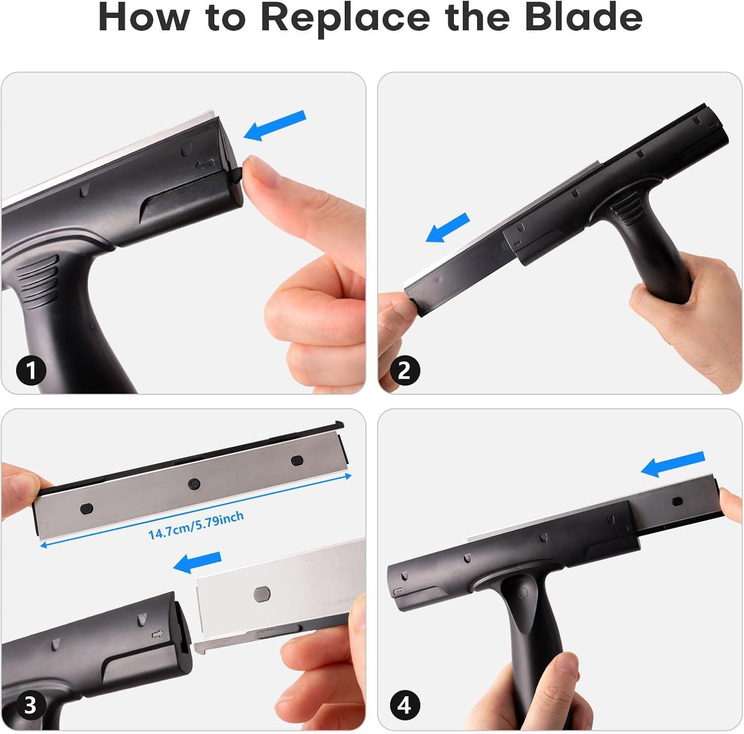 imageNEWISHTOOL Wallpaper Removal Tool Kit with Wall Paper Perforating Stripper Tool and 6Inch Blade Scraper Sticker Remover PerforatorScorer Remover and Scraper for Separating and Removing Wallcovering