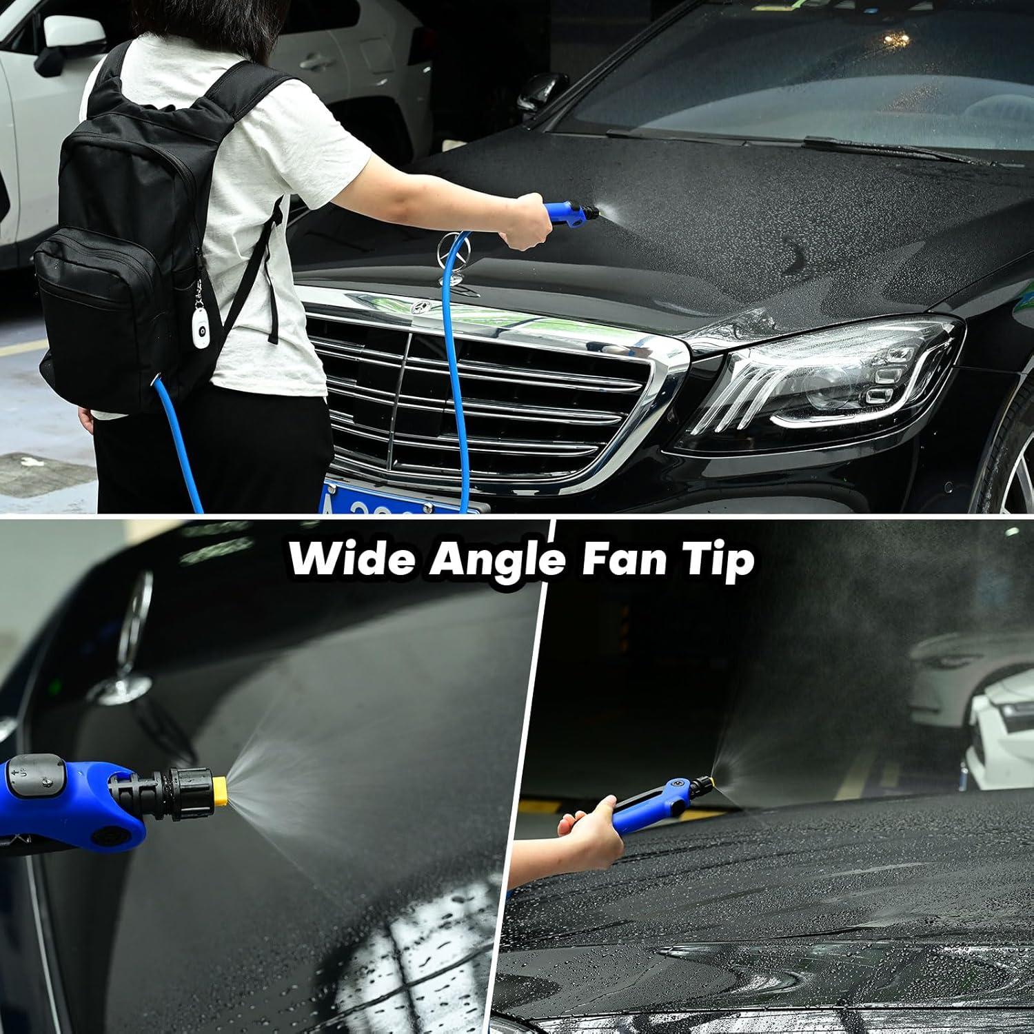 imageNEWISHTOOL Window Tint Backpack Sprayer Battery Powered High Pressure Sprayer Bag for Car Tint Film PPF Installation 3L Capacity Electric Spray Backpack with Power PumpBluetooth Control39Ft Hose