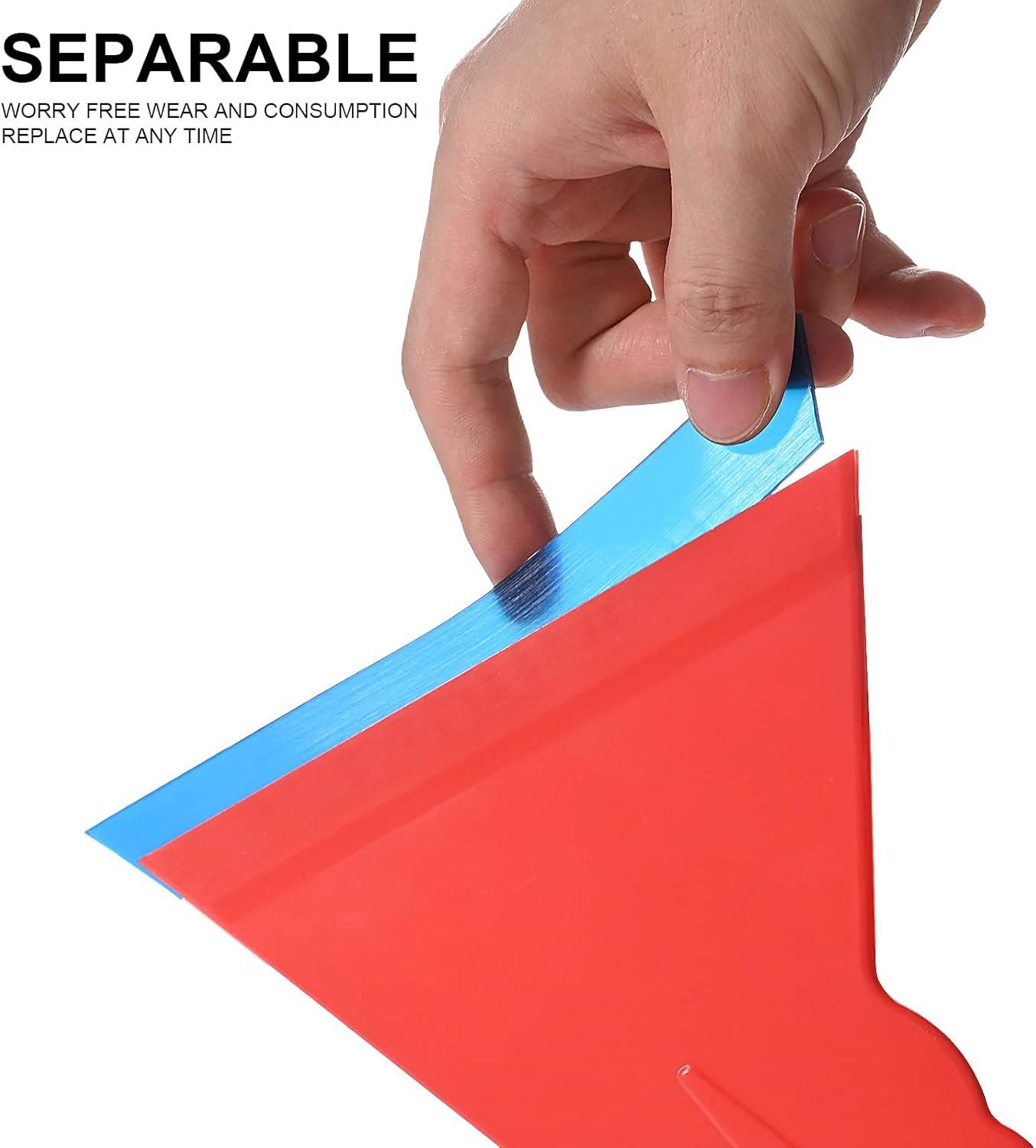 imageNEWISHTOOL Window Tint Tools 2 PCS Slammer Handle Squeegee with 63quot Insert Rubber Blade for All Side Door Windows and Back Windshield Ultra Slim Foot for PPF Film Installation ampamp Water Removal