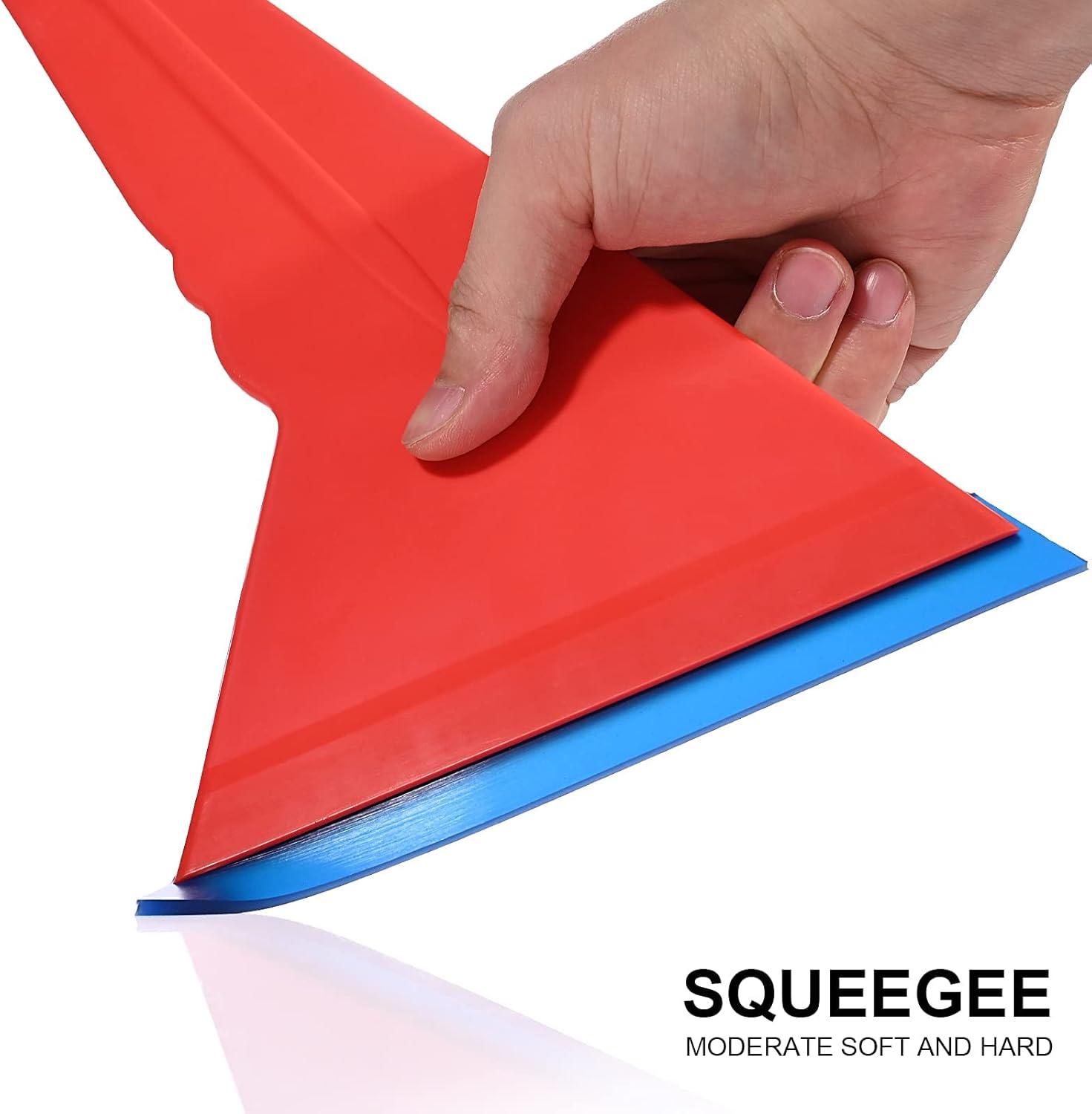 imageNEWISHTOOL Window Tint Tools 2 PCS Slammer Handle Squeegee with 63quot Insert Rubber Blade for All Side Door Windows and Back Windshield Ultra Slim Foot for PPF Film Installation ampamp Water Removal