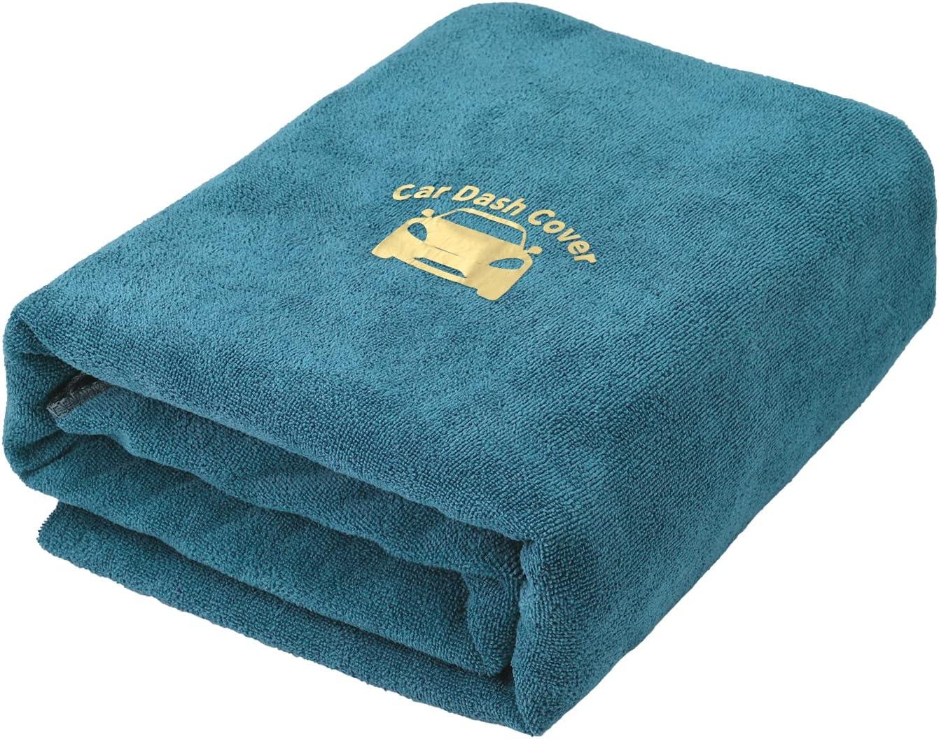 imageNEWISHTOOL Window Tint Tools Car Dash Tower Car Dashboard Protector Cover Mat Absorbent Cloth Towel for Car Dashboard Protecting Water Absorbing Mat Soak Shield Pad ExtraLarge 80inch x 48 inchCyan