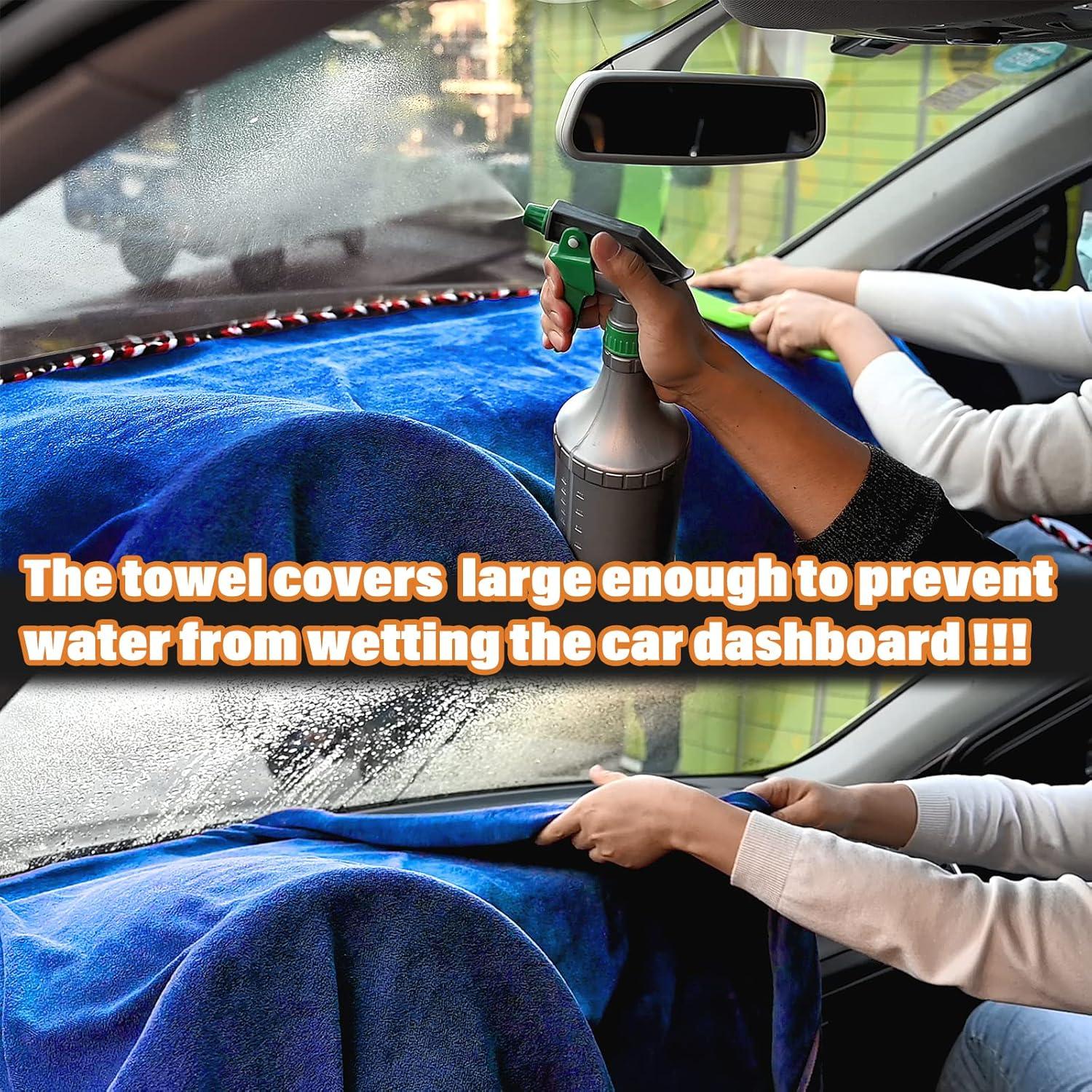 imageNEWISHTOOL Window Tint Tools Car Dash Tower Car Dashboard Protector Cover Mat Absorbent Cloth Towel for Car Dashboard Protecting Water Absorbing Mat Soak Shield Pad ExtraLarge 80inch x 48 inchRoyal Blue