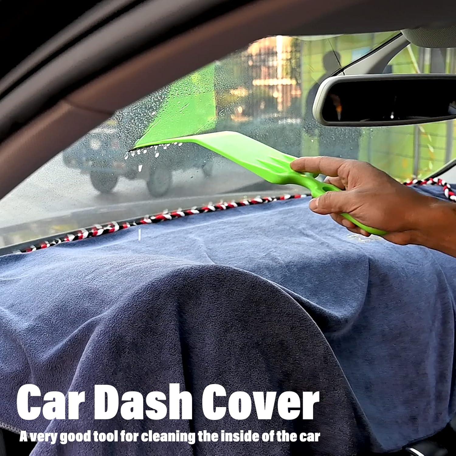 imageNEWISHTOOL Window Tint Tools Car Dash Tower Car Dashboard Protector Cover Mat Absorbent Cloth Towel for Car Dashboard Protecting Water Absorbing Mat Soak Shield Pad ExtraLarge 80inch x 48 inchGray