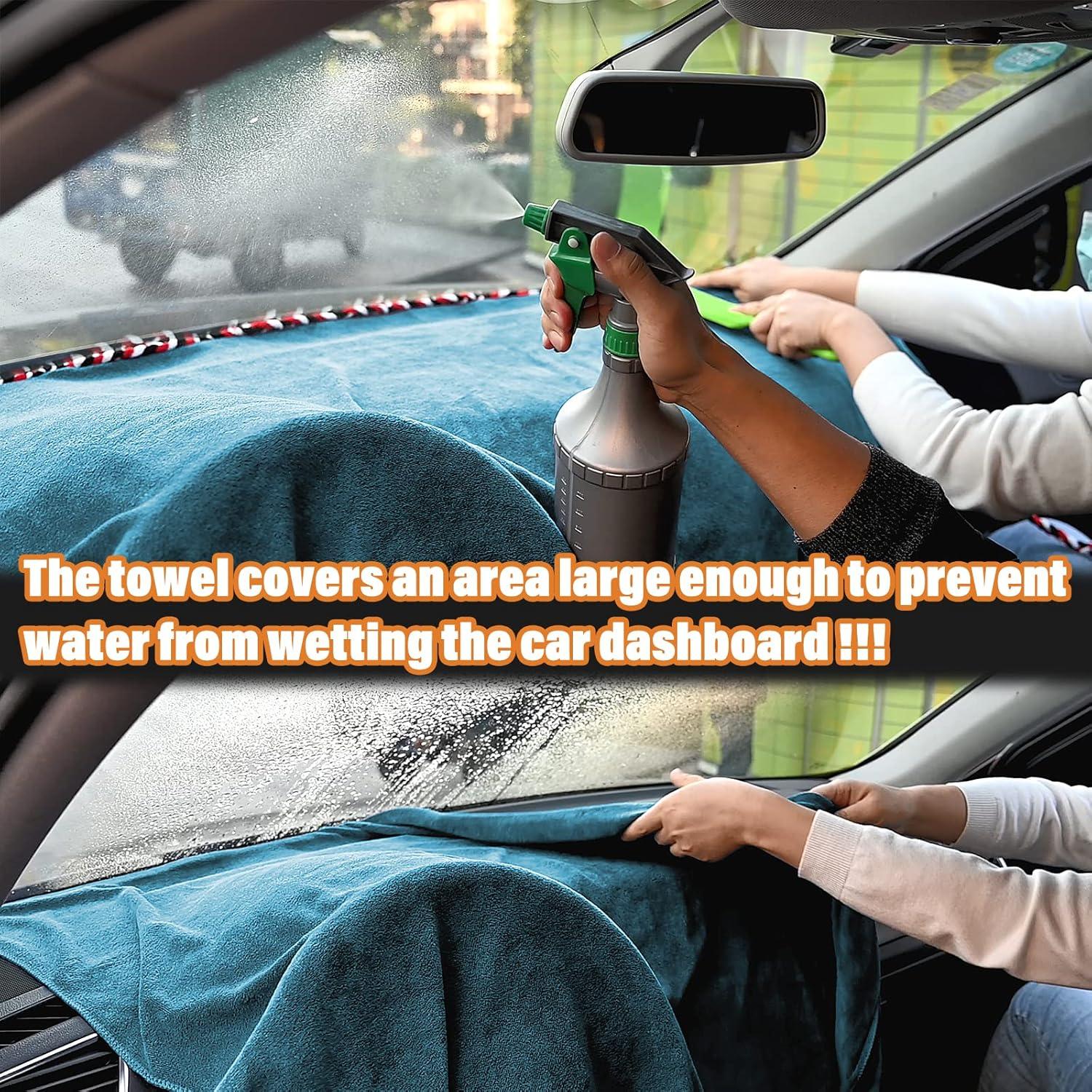 imageNEWISHTOOL Window Tint Tools Car Dash Tower Car Dashboard Protector Cover Mat Absorbent Cloth Towel for Car Dashboard Protecting Water Absorbing Mat Soak Shield Pad ExtraLarge 80inch x 48 inchCyan