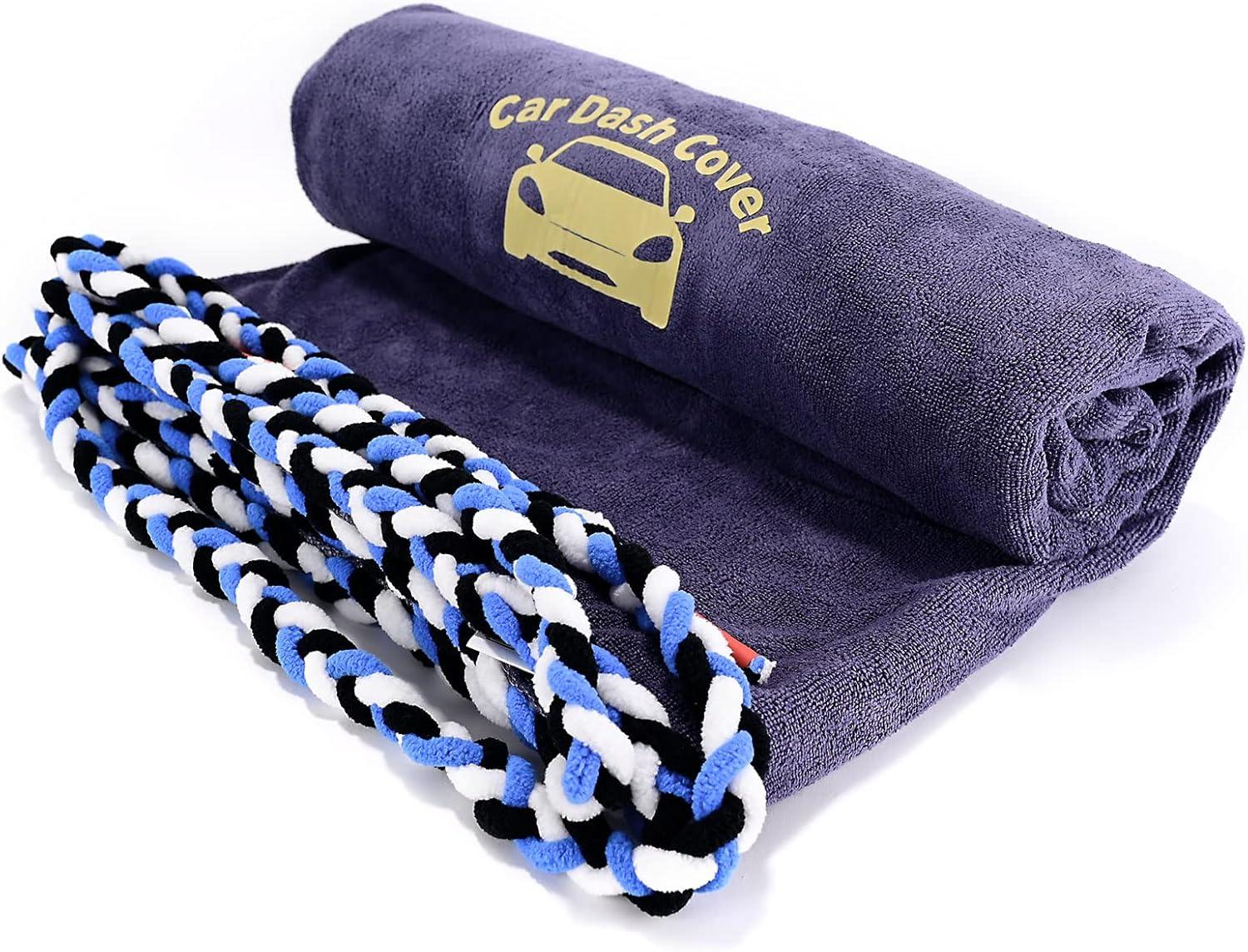 imageNEWISHTOOL Window Tint Tools Tinting Kit Includes Bulldozer Squeegee Scrubber Paddle Scraper Tint Dash Protection Towel with Soak Rope